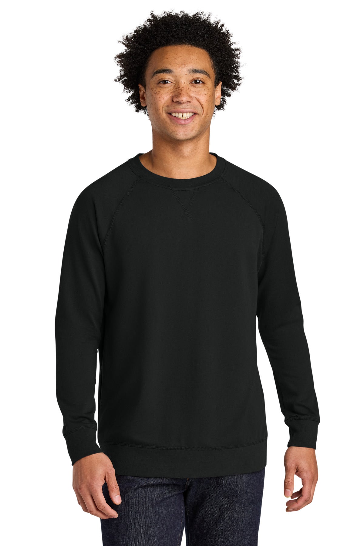 Custom Black Laguna Raglan Sweatshirt NL9000, personalized by SanCanDo Swag in Argyle, TX