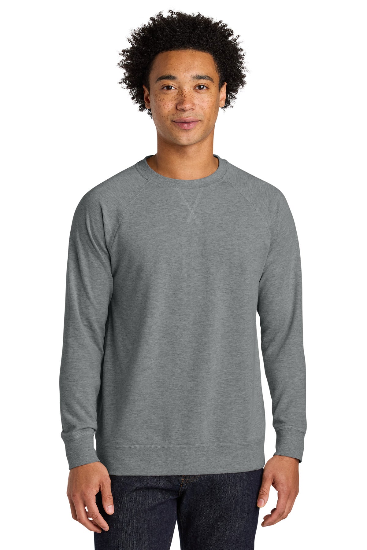 Custom Heather Gray Laguna Raglan Sweatshirt NL9000, personalized by SanCanDo Swag in Argyle, TX