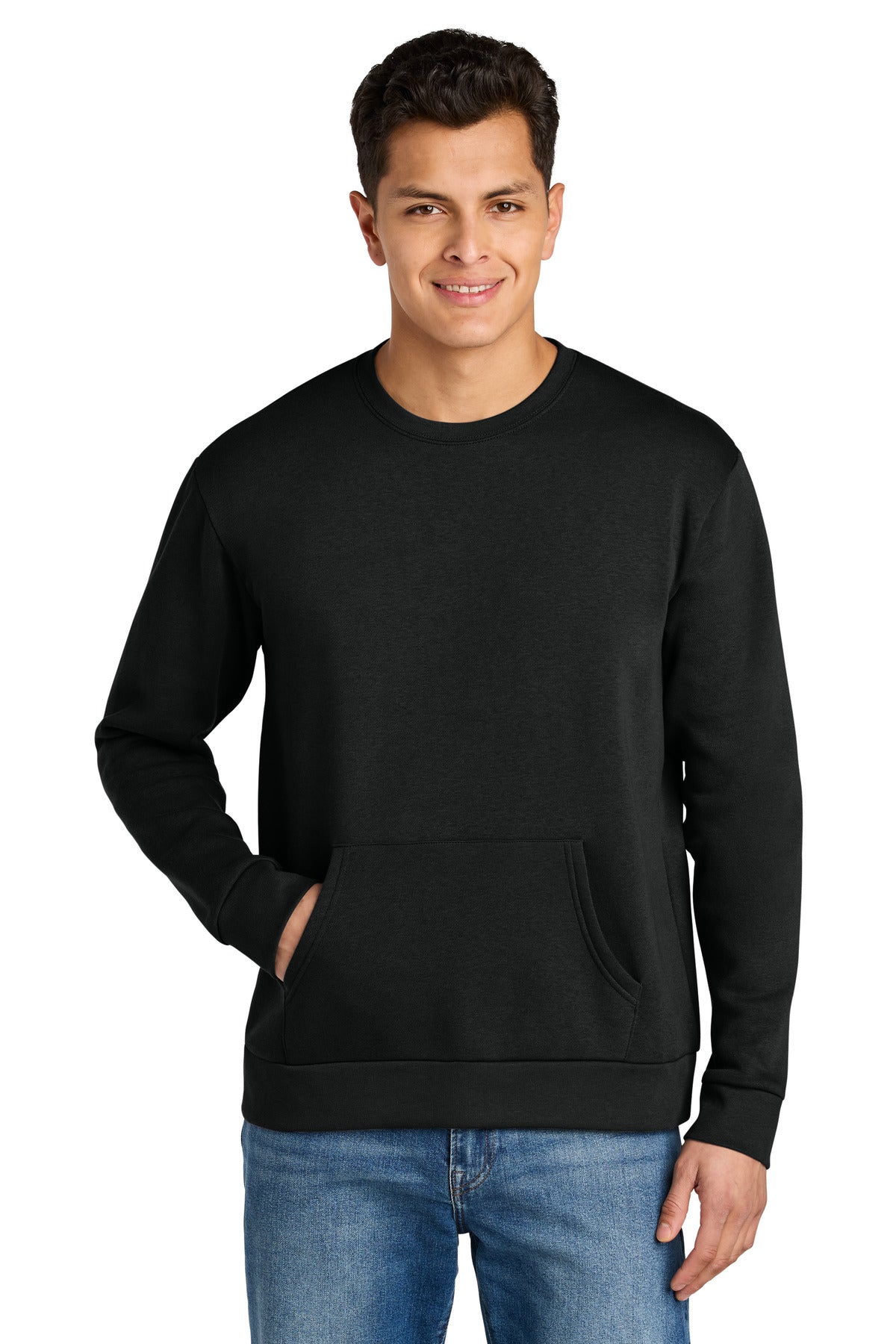 Custom Black Santa Barbara Pocket Sweatshirt NL9001, personalized by SanCanDo Swag in Argyle, TX