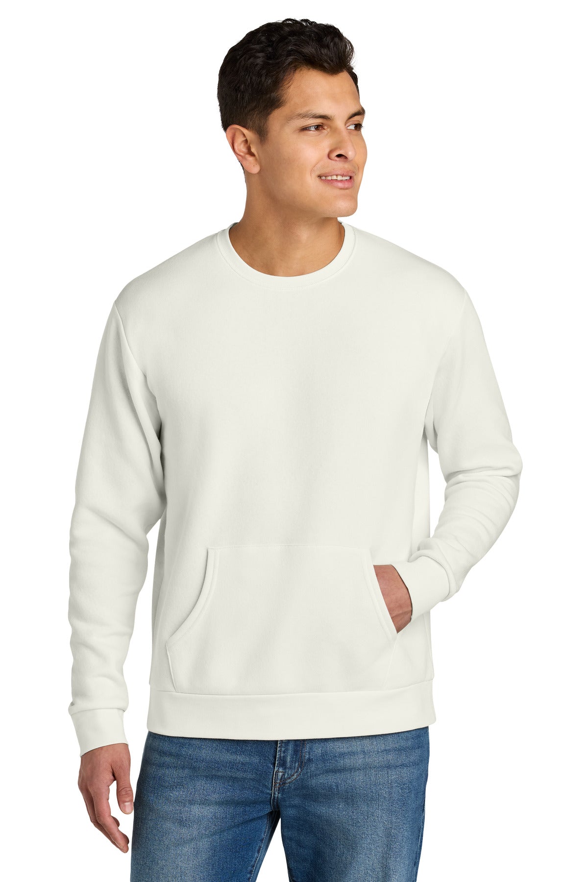 Custom Natural Santa Barbara Pocket Sweatshirt NL9001, personalized by SanCanDo Swag in Argyle, TX