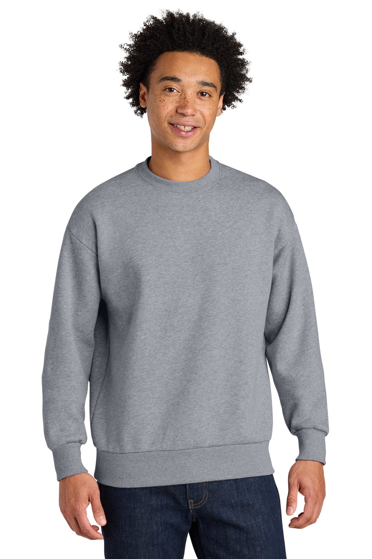 Custom Heather Gray Heavyweight Sweatshirt NL9007, personalized by SanCanDo Swag in Argyle, TX