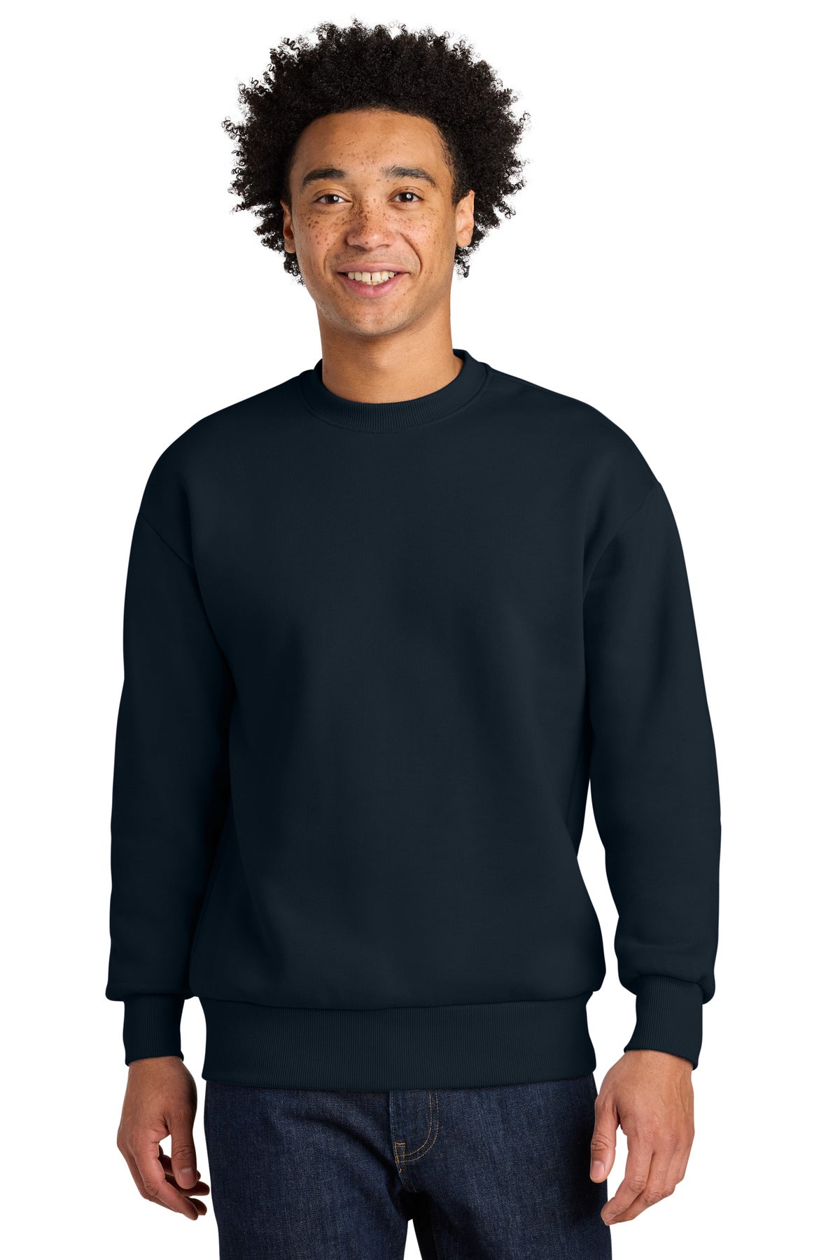 Custom Midnight Navy Heavyweight Sweatshirt NL9007, personalized by SanCanDo Swag in Argyle, TX