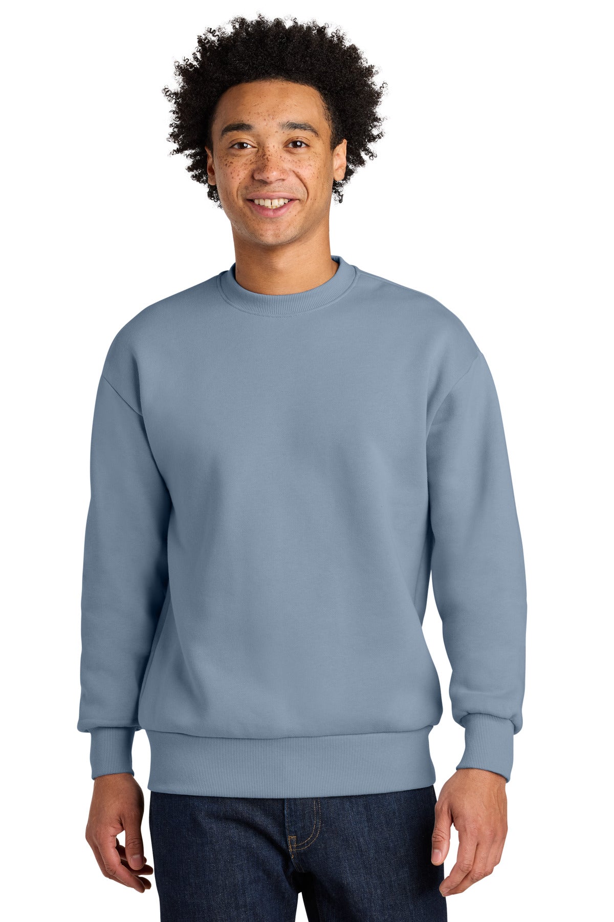 Custom Stonewash Denim Heavyweight Sweatshirt NL9007, personalized by SanCanDo Swag in Argyle, TX