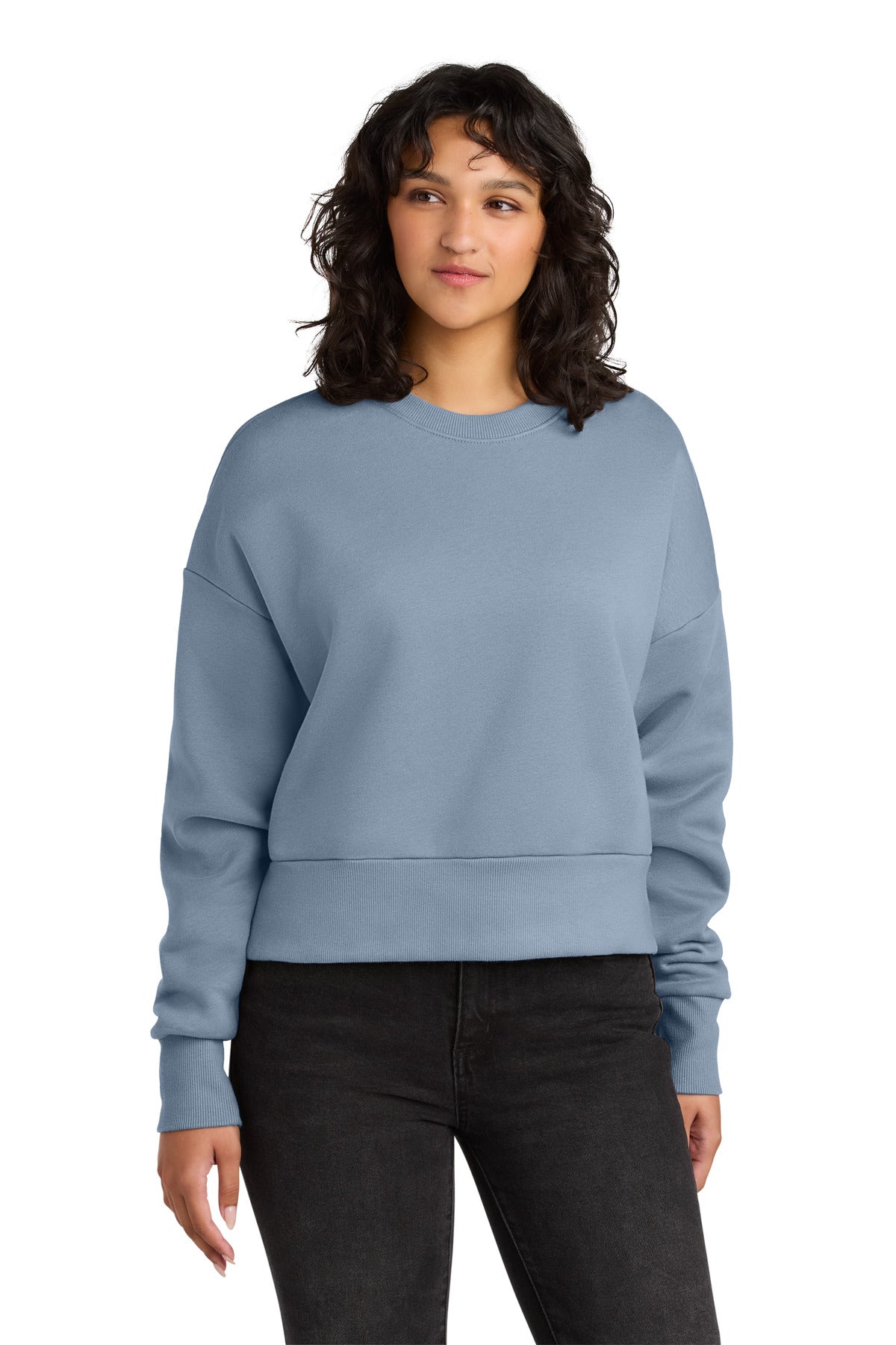 Custom Stonewash Denim Women's Heavyweight Sweatshirt NL9087, personalized by SanCanDo Swag in Argyle, TX