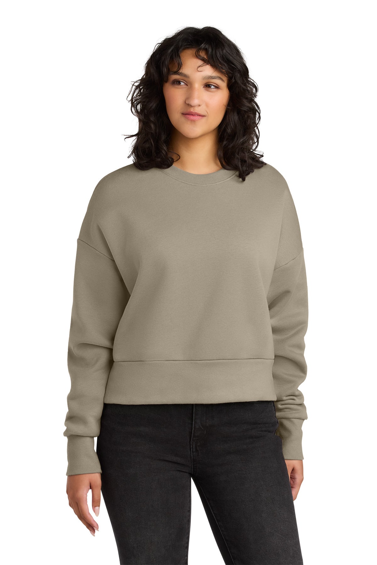Custom Tan Women's Heavyweight Sweatshirt NL9087, personalized by SanCanDo Swag in Argyle, TX