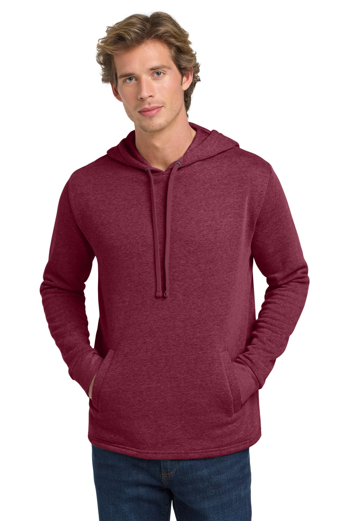 Custom Heather Cardinal Adult Malibu Pullover Hoodie NL9300, personalized by SanCanDo Swag in Argyle, TX