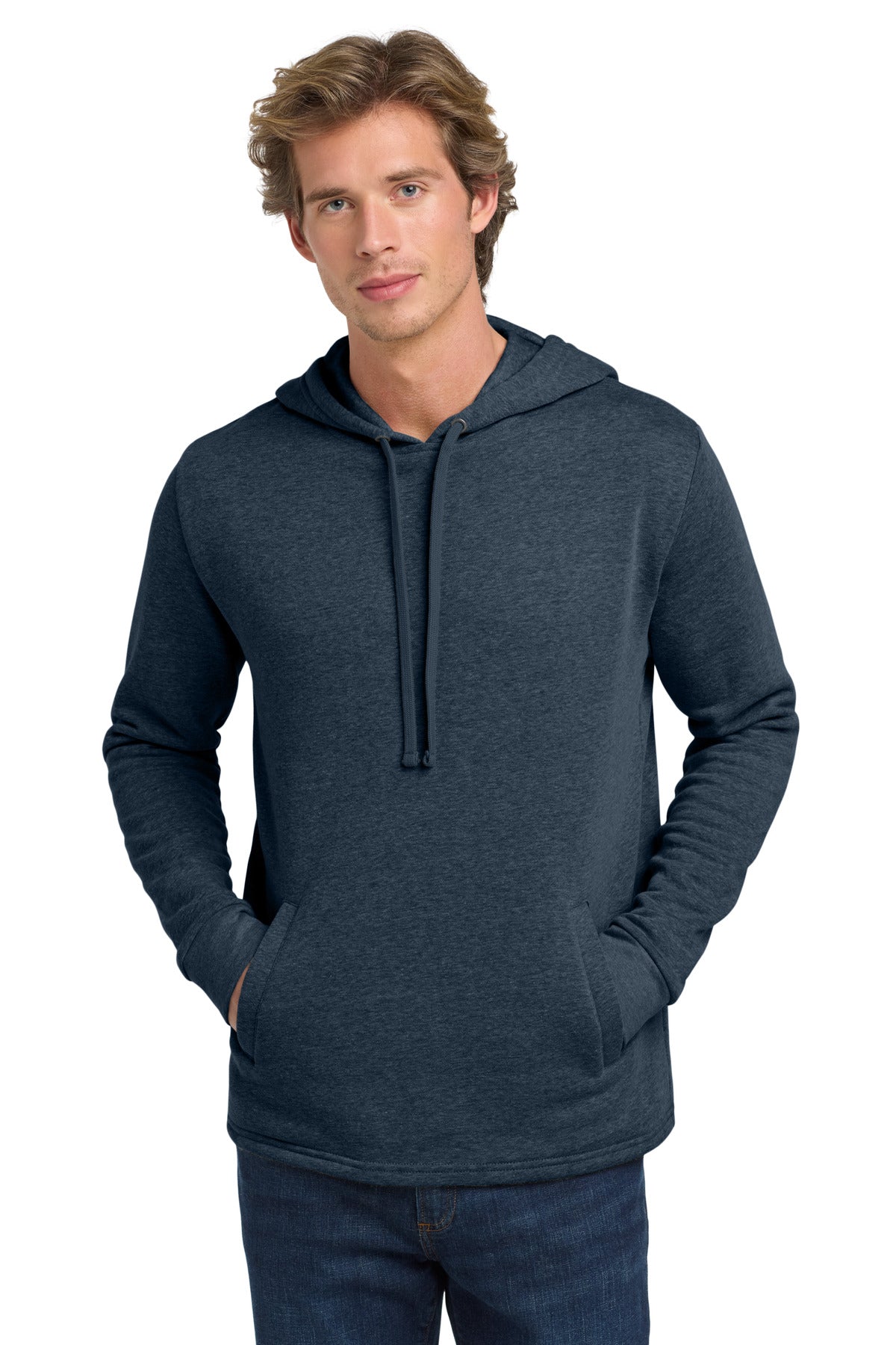 Custom Heather Midnight Navy Adult Malibu Pullover Hoodie NL9300, personalized by SanCanDo Swag in Argyle, TX