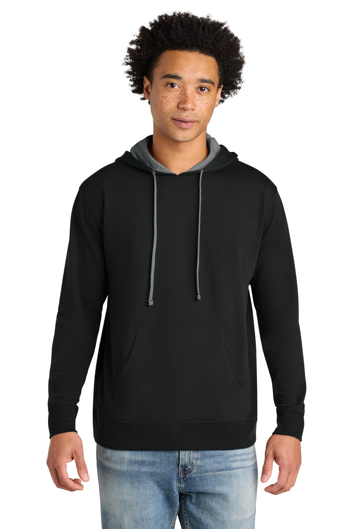 Custom Black/ Heather Gray Laguna Hoodie NL9301, personalized by SanCanDo Swag in Argyle, TX