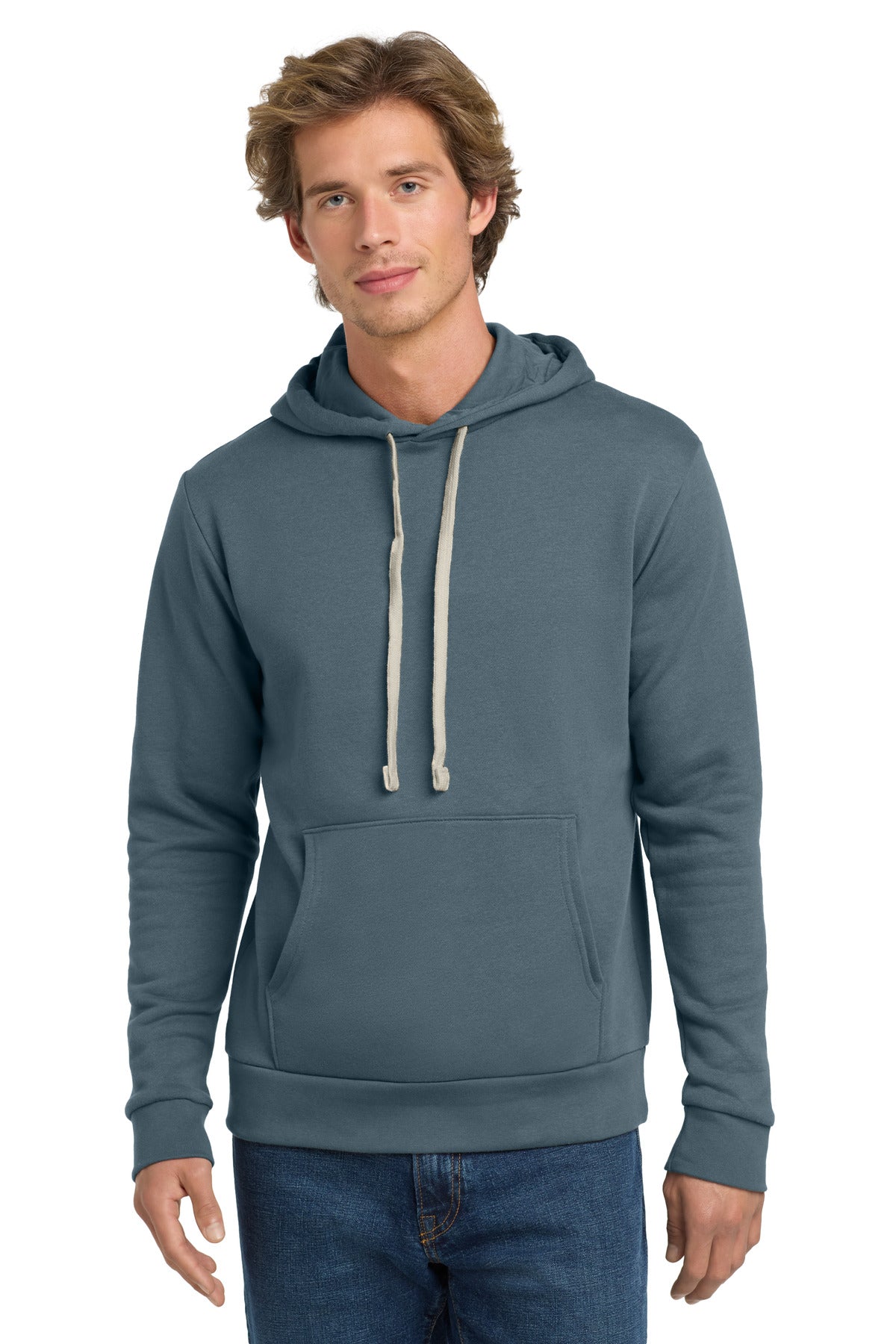 Custom Antique Denim Adult Santa Barbara Pullover Hoodie NL9303, personalized by SanCanDo Swag in Argyle, TX