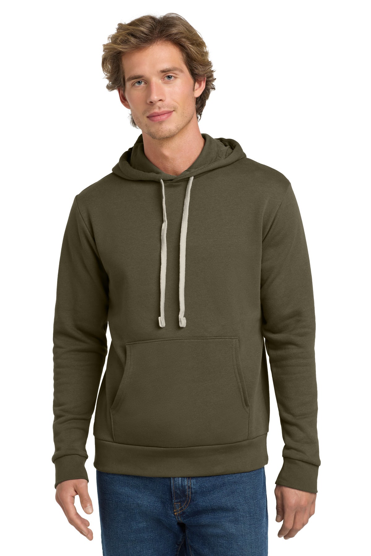 Custom Military Green Adult Santa Barbara Pullover Hoodie NL9303, personalized by SanCanDo Swag in Argyle, TX