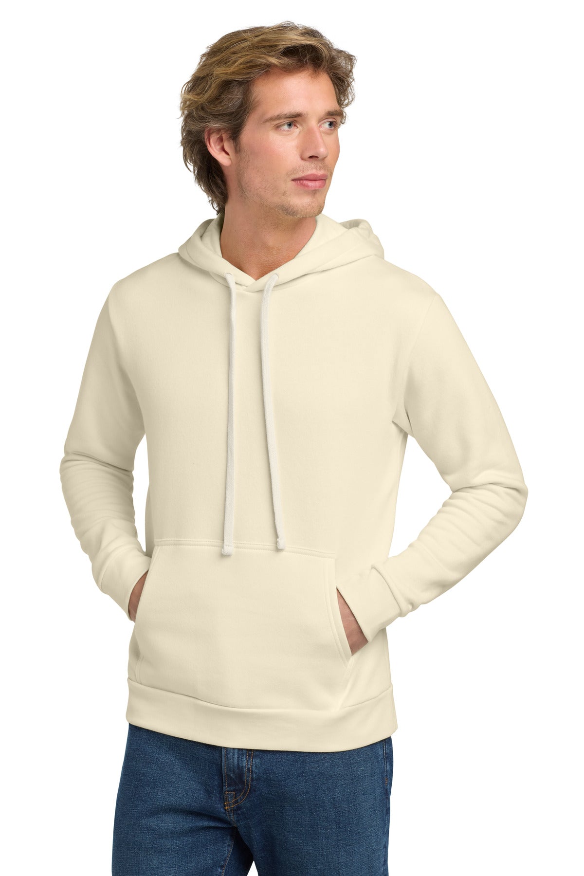 Custom Natural Adult Santa Barbara Pullover Hoodie NL9303, personalized by SanCanDo Swag in Argyle, TX