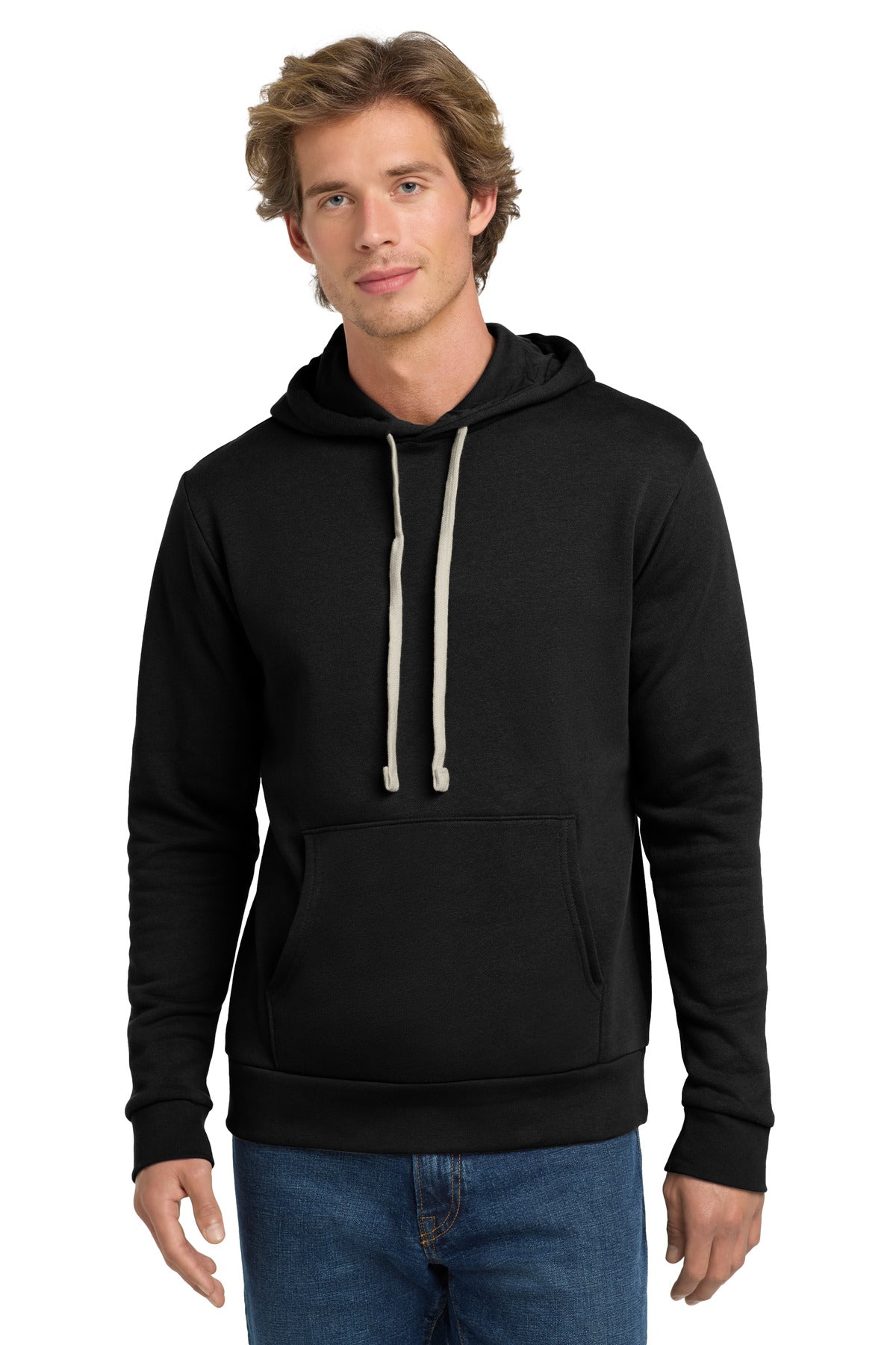 Custom Black Adult Santa Barbara Pullover Hoodie NL9303, personalized by SanCanDo Swag in Argyle, TX