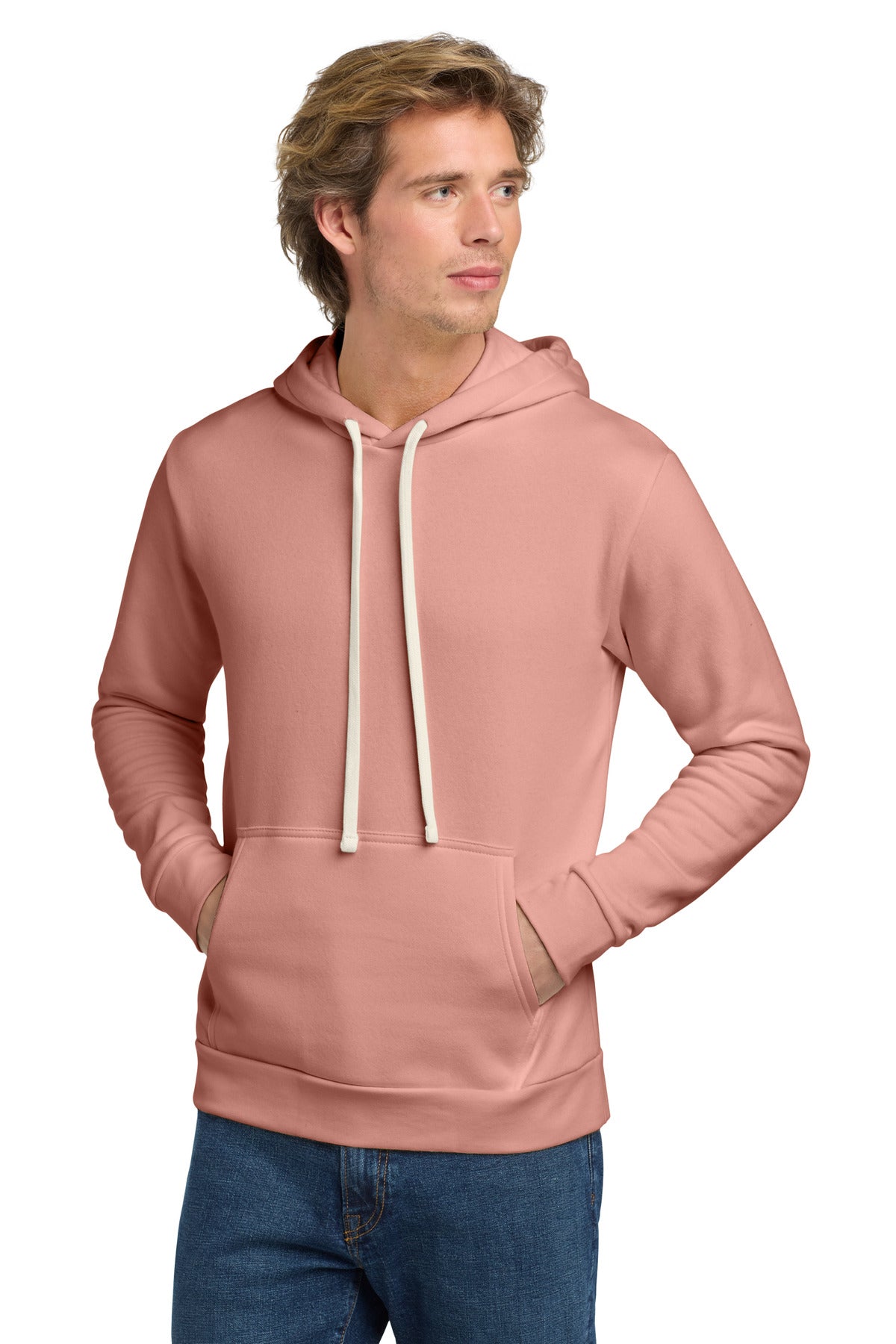 Custom Desert Pink Adult Santa Barbara Pullover Hoodie NL9303, personalized by SanCanDo Swag in Argyle, TX