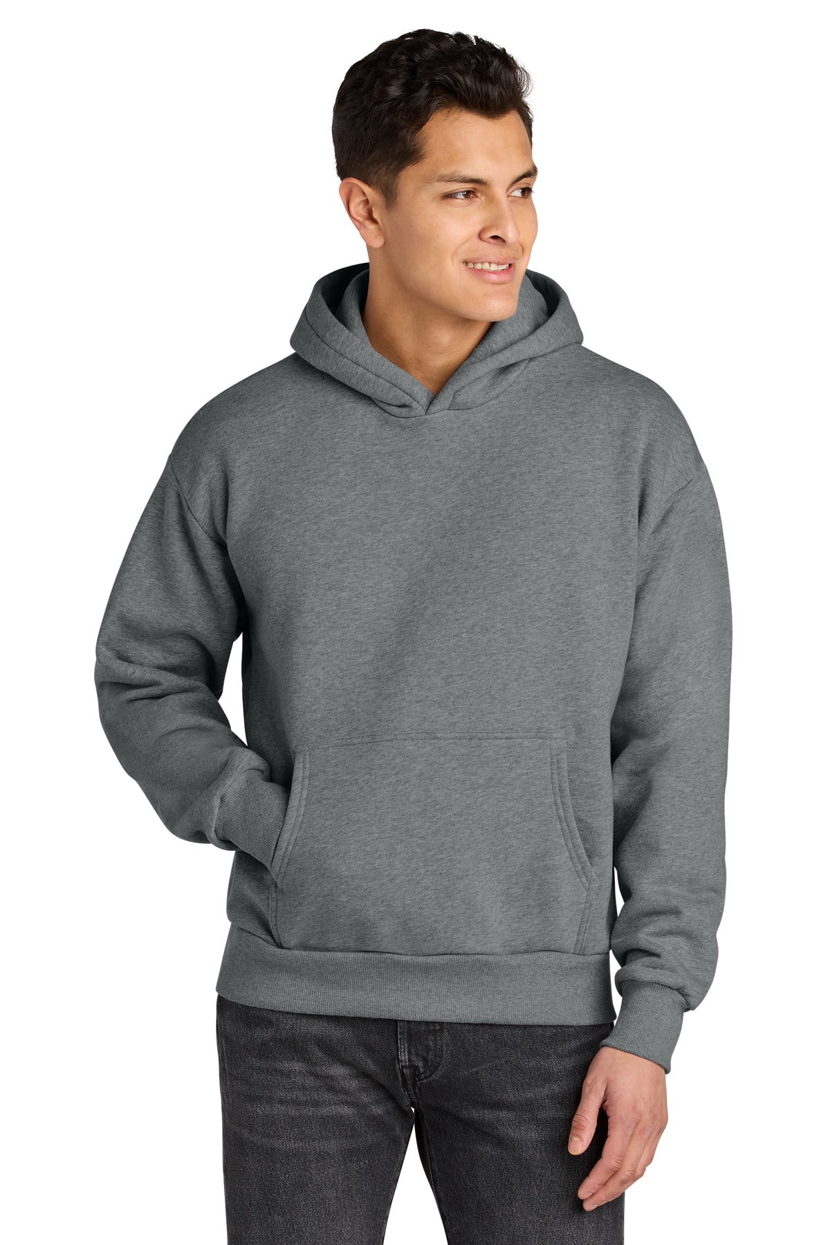 Custom Heather Gray Heavyweight Hoodie NL9307, personalized by SanCanDo Swag in Argyle, TX
