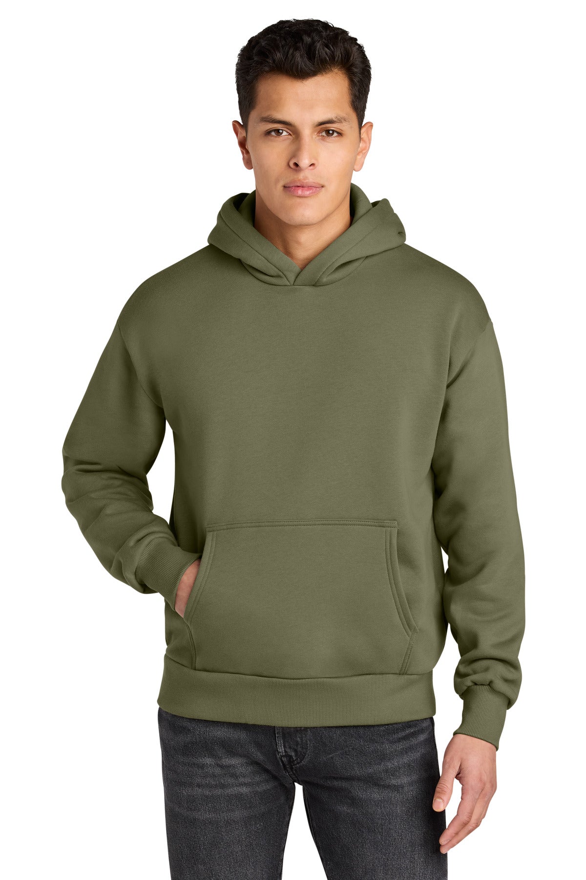 Custom Light Olive Heavyweight Hoodie NL9307, personalized by SanCanDo Swag in Argyle, TX