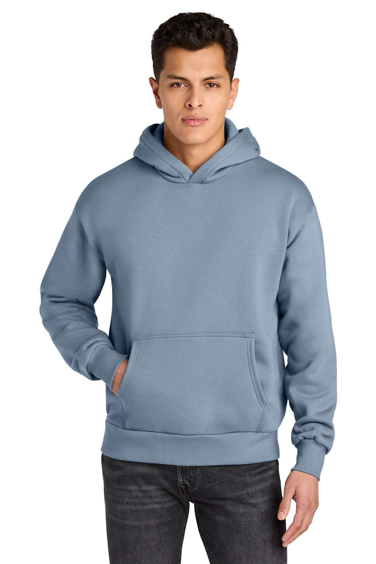 Custom Stonewash Denim Heavyweight Hoodie NL9307, personalized by SanCanDo Swag in Argyle, TX