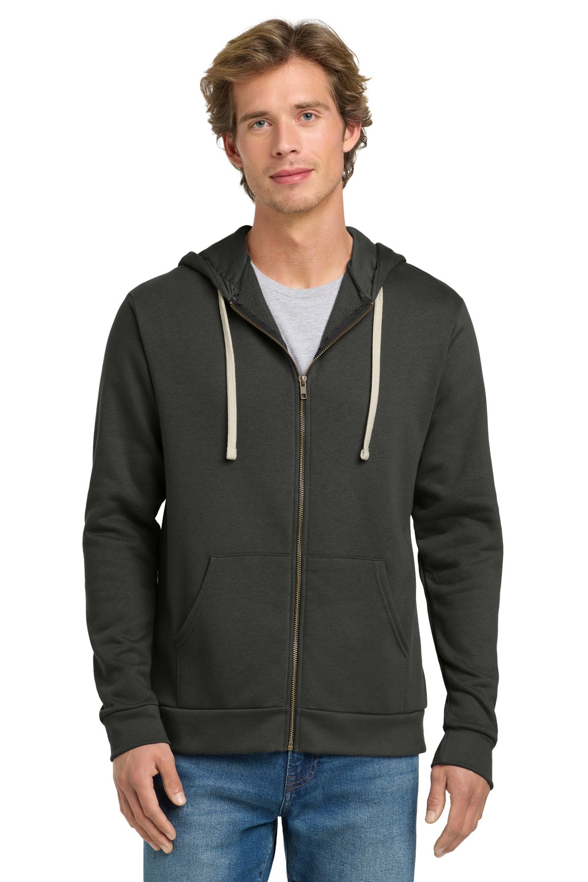 Custom Heavy Metal Adult Santa Barbara Zip Hoodie NL9602, personalized by SanCanDo Swag in Argyle, TX