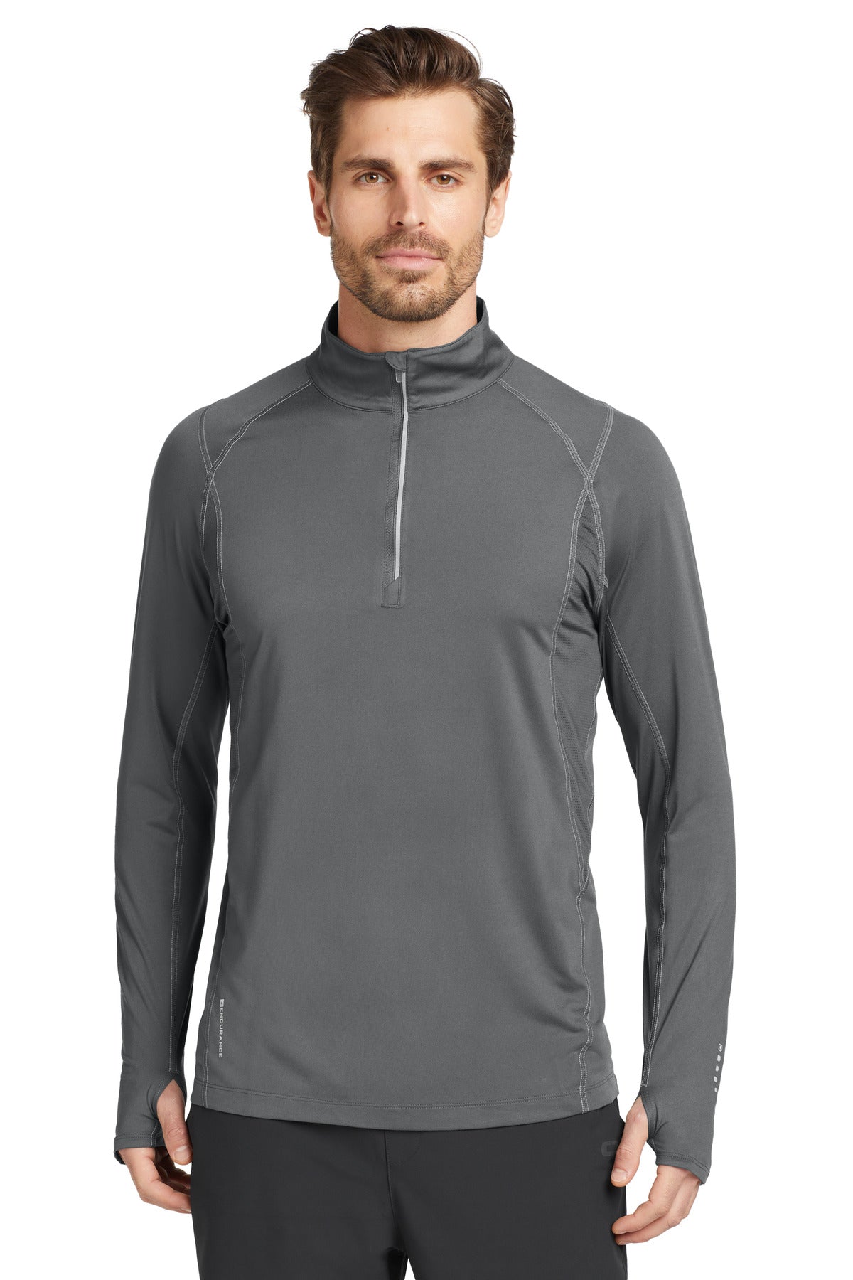 Custom Gear Grey Nexus 1/4-Zip Pullover OE335, personalized by SanCanDo Swag in Argyle, TX