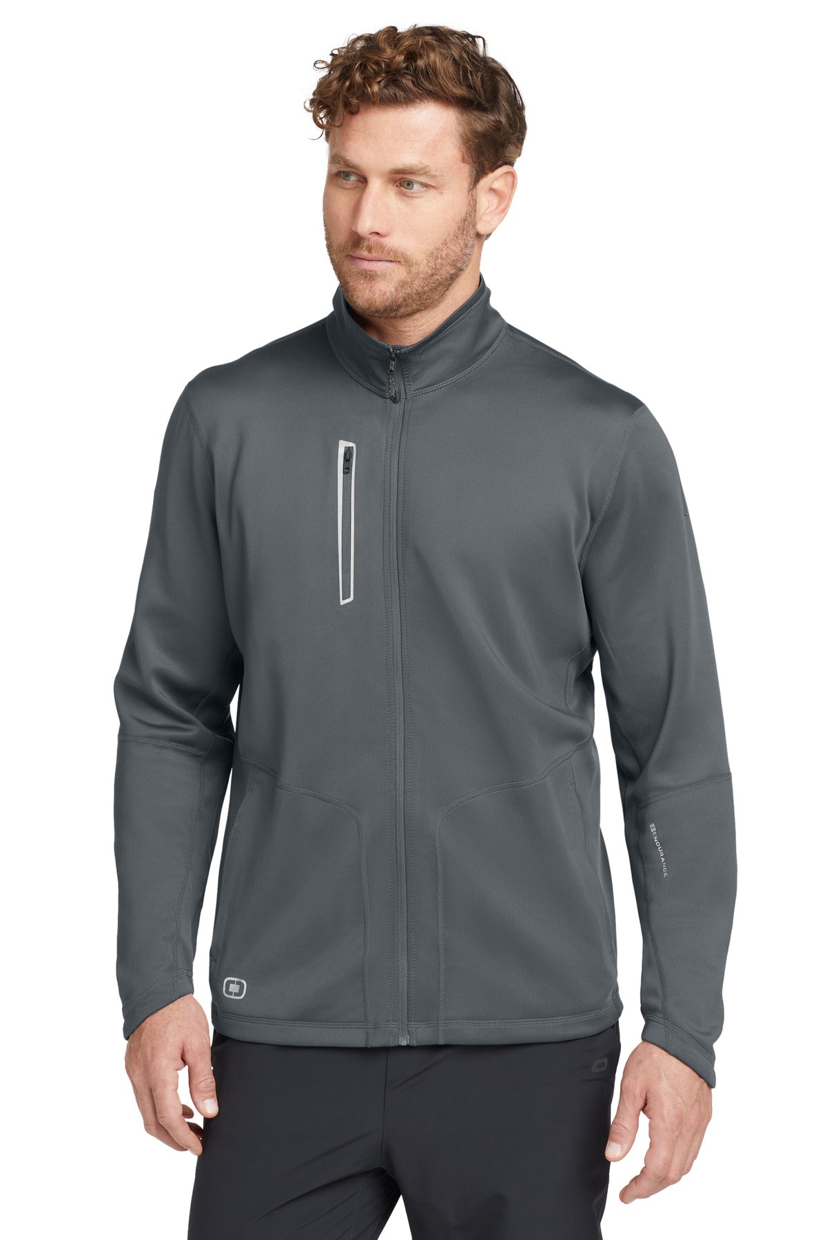 Custom Gear Grey Fulcrum Full-Zip OE700, personalized by SanCanDo Swag in Argyle, TX
