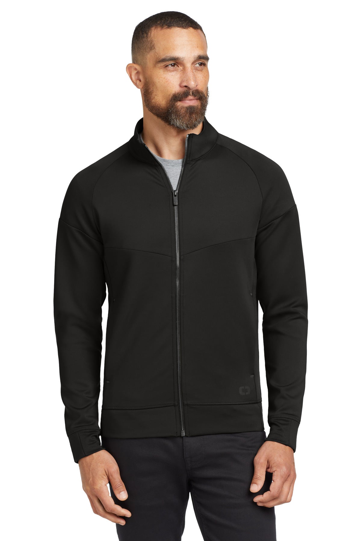 Custom Blacktop Modern Performance Full-Zip OE703, personalized by SanCanDo Swag in Argyle, TX
