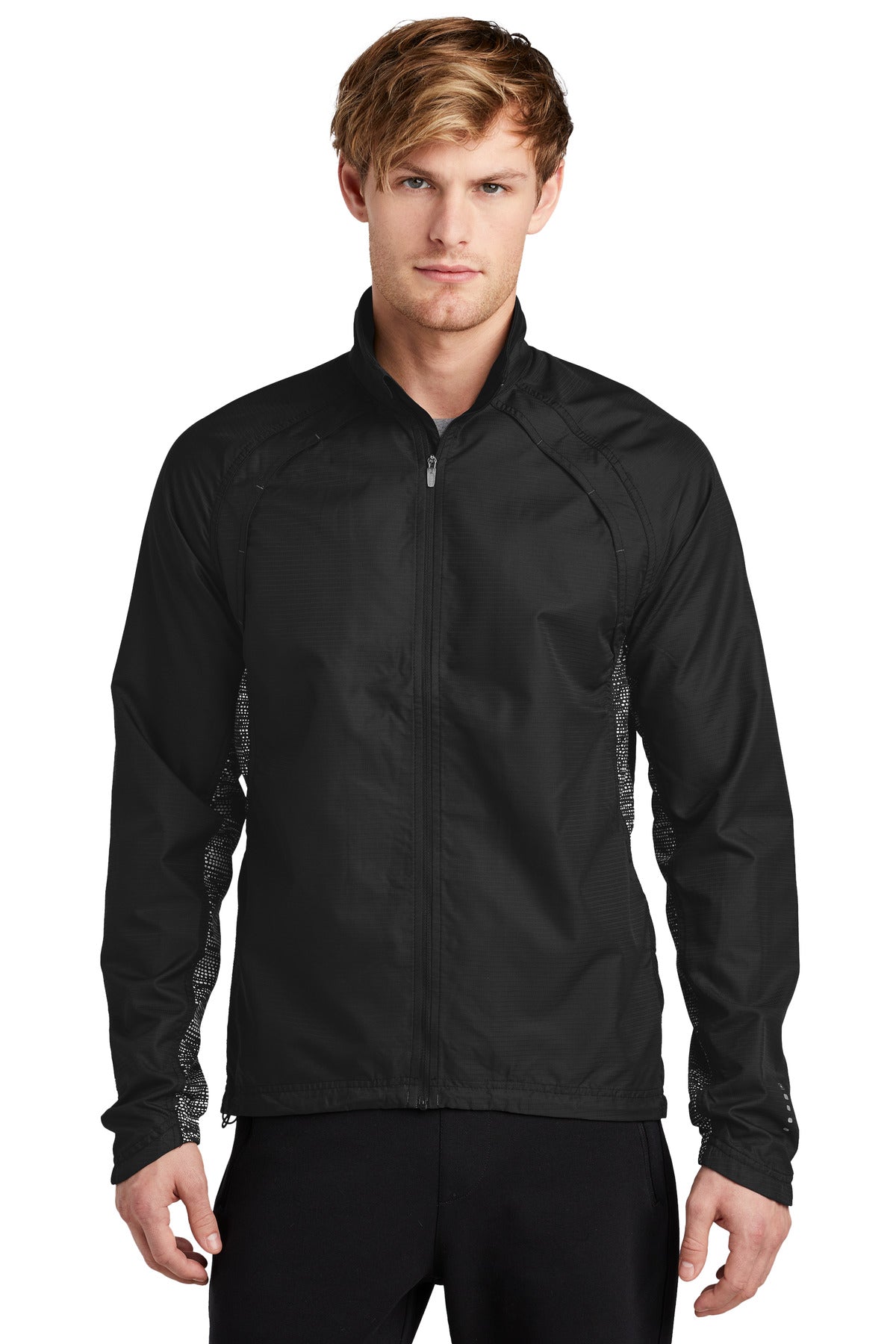 Custom Blacktop/ Black/ Reflective Trainer Jacket OE710, personalized by SanCanDo Swag in Argyle, TX
