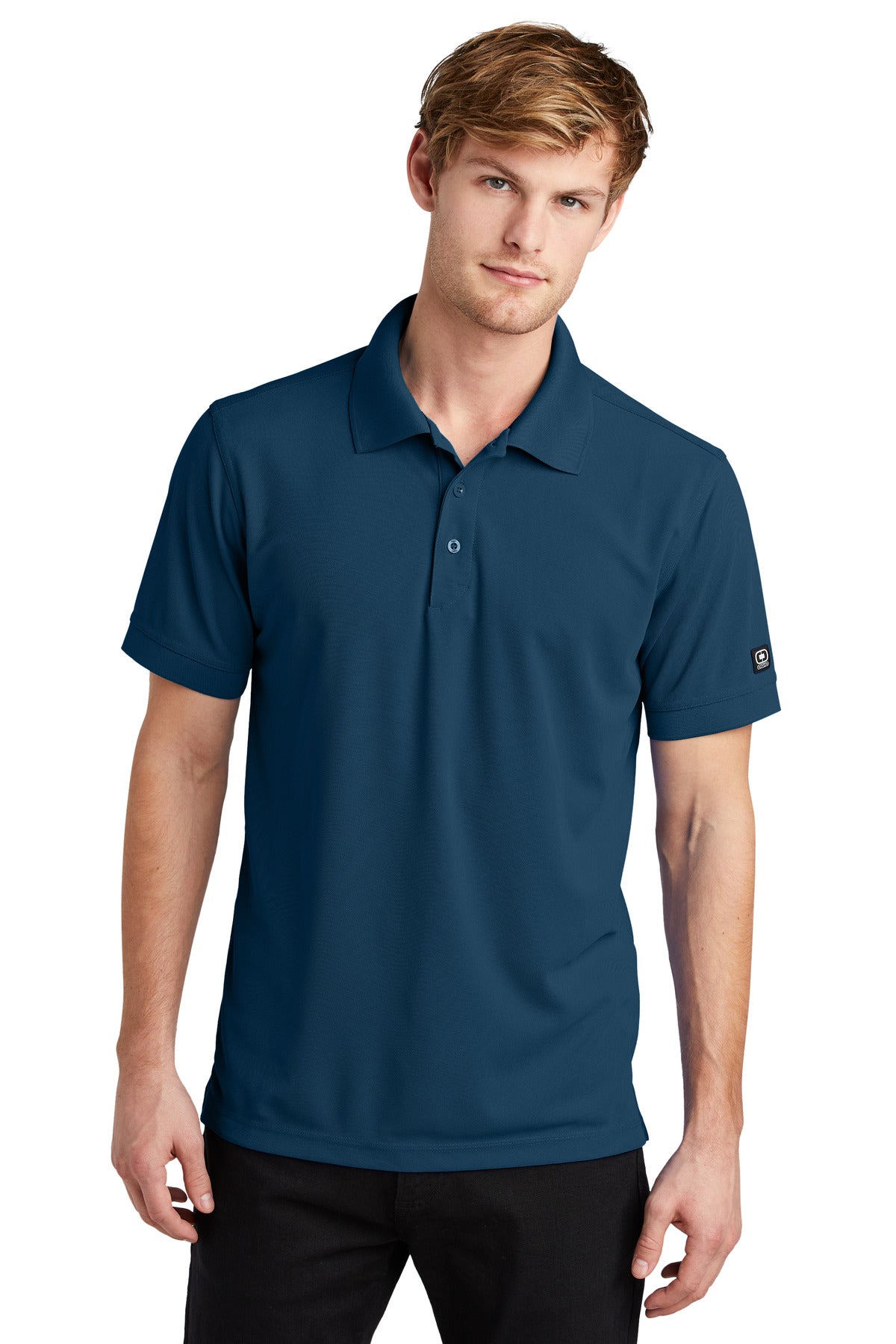 Custom Spar Blue Caliber2.0 Polo OG101, personalized by SanCanDo Swag in Argyle, TX