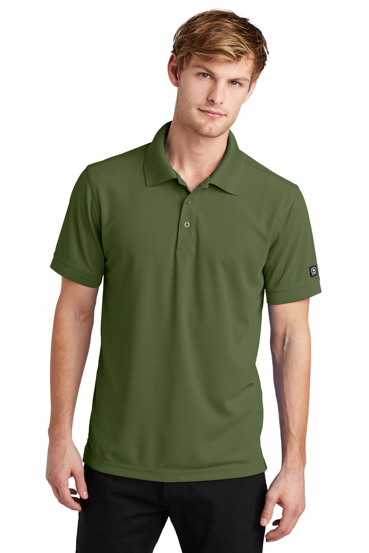 Custom Grit Green Caliber2.0 Polo OG101, personalized by SanCanDo Swag in Argyle, TX