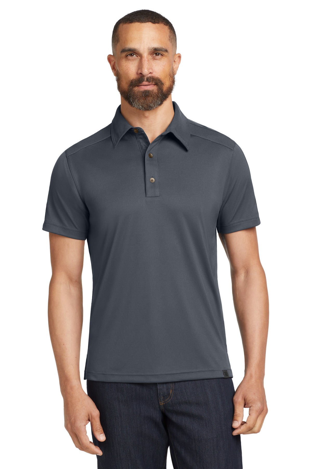 Custom Diesel Grey Hybrid Polo OG109, personalized by SanCanDo Swag in Argyle, TX