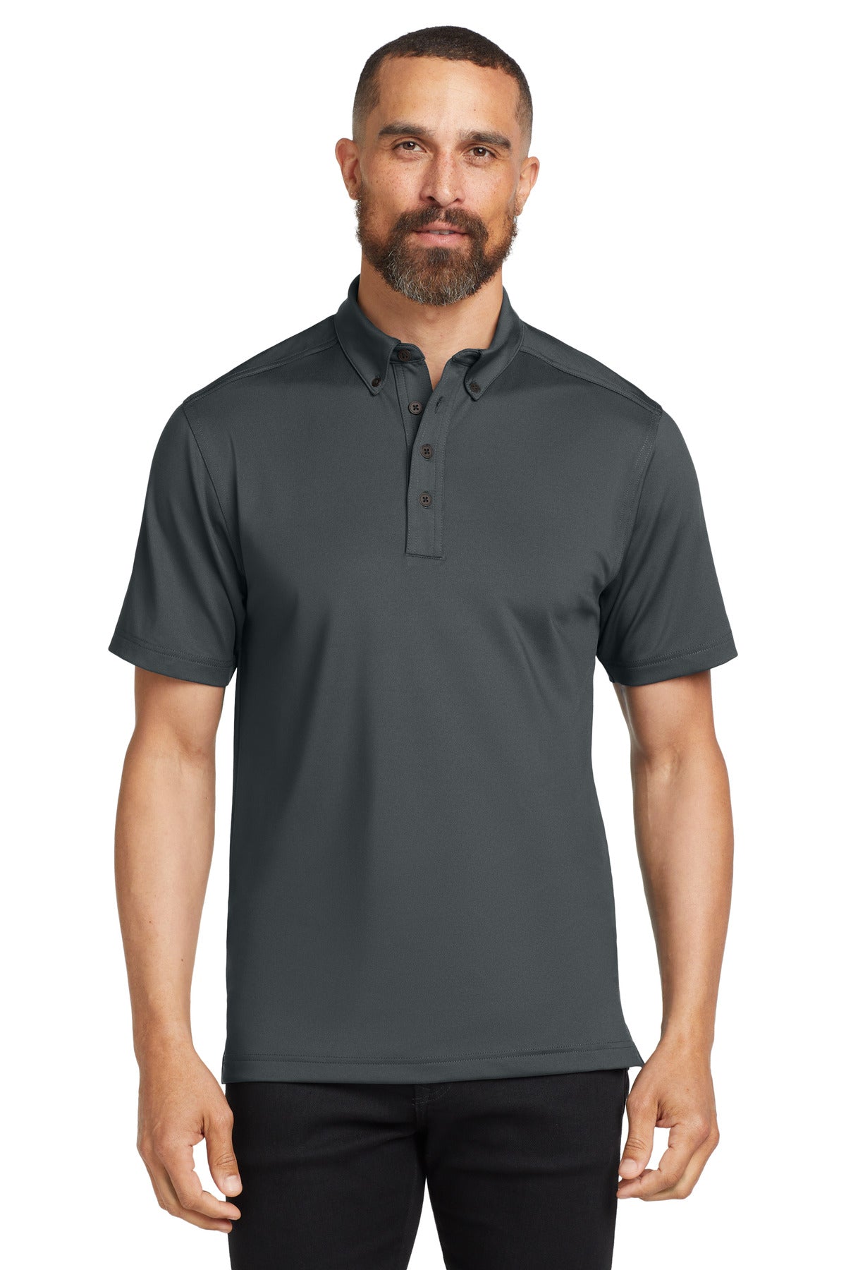 Custom Diesel Grey Gauge Polo OG122, personalized by SanCanDo Swag in Argyle, TX