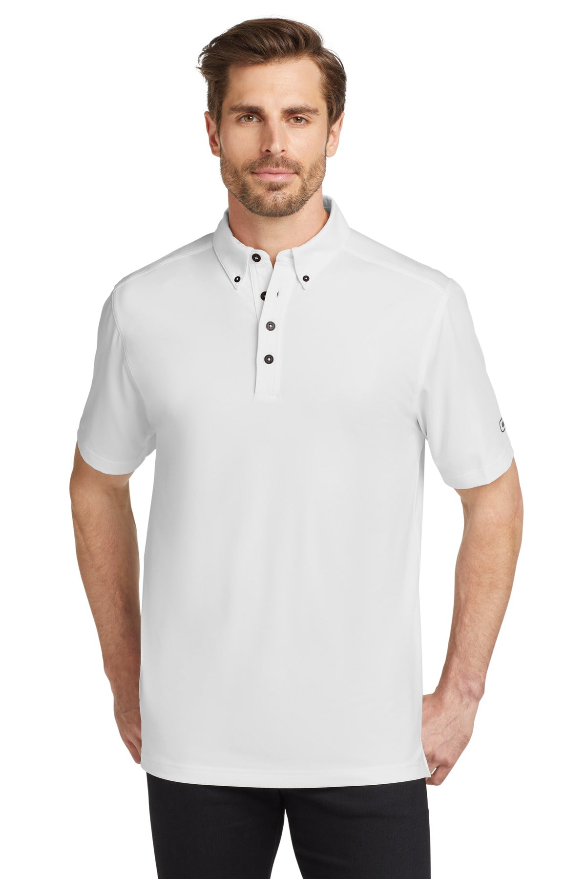 Custom White Gauge Polo OG122, personalized by SanCanDo Swag in Argyle, TX