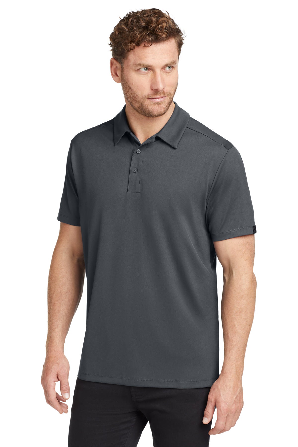 Custom Diesel Grey Framework Polo OG125, personalized by SanCanDo Swag in Argyle, TX