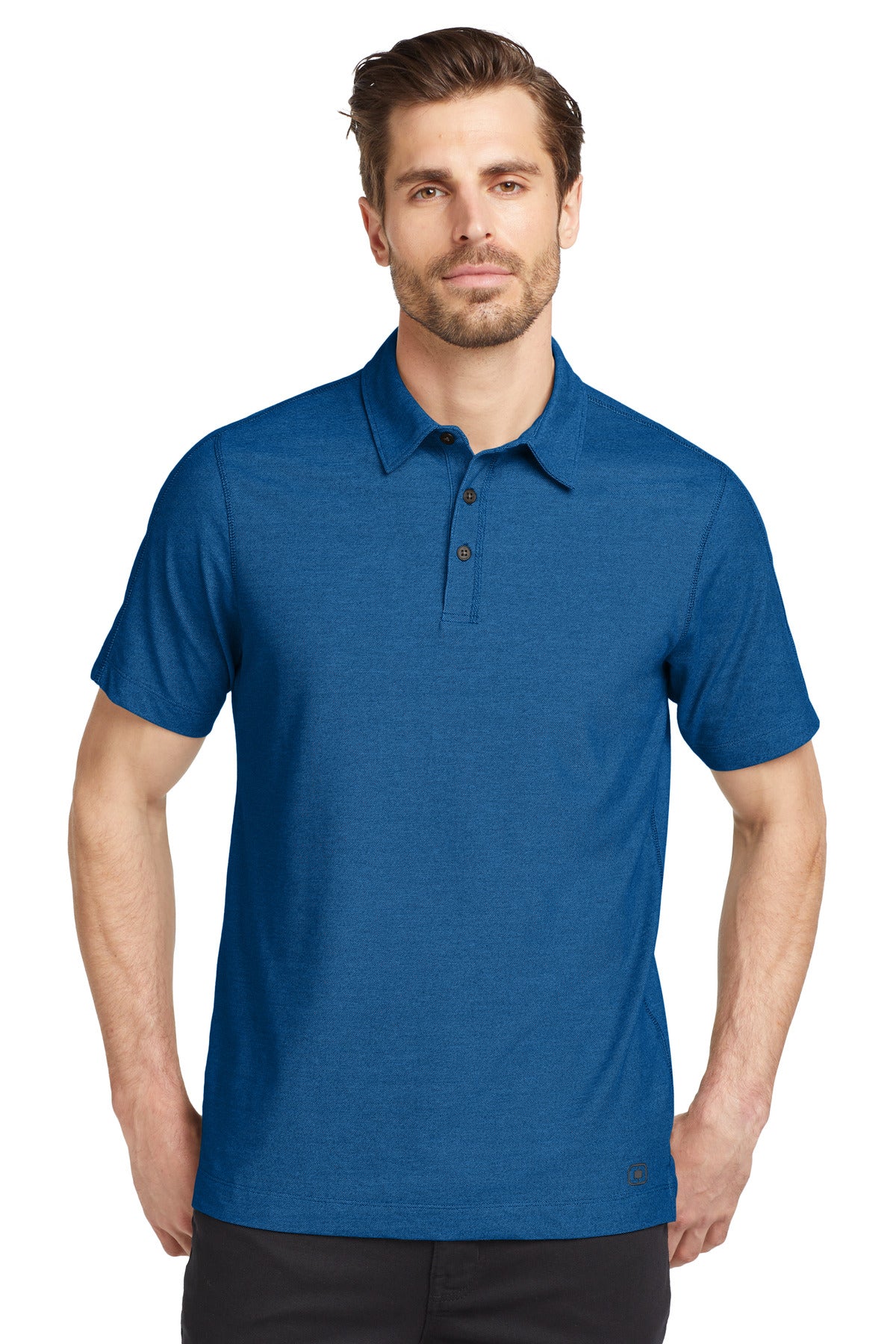 Custom Electric Blue Onyx Polo OG126, personalized by SanCanDo Swag in Argyle, TX