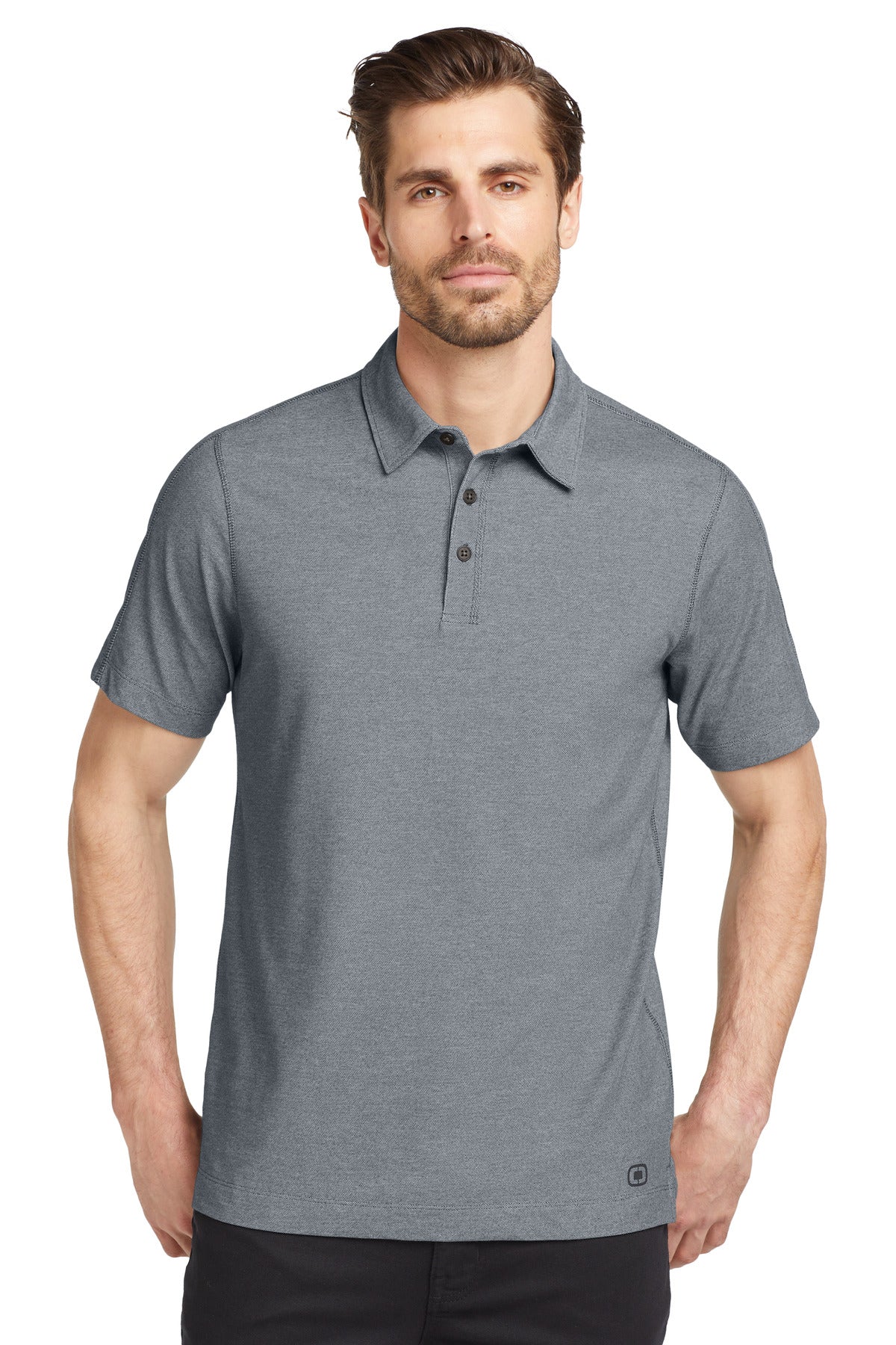 Custom Petrol Grey Onyx Polo OG126, personalized by SanCanDo Swag in Argyle, TX