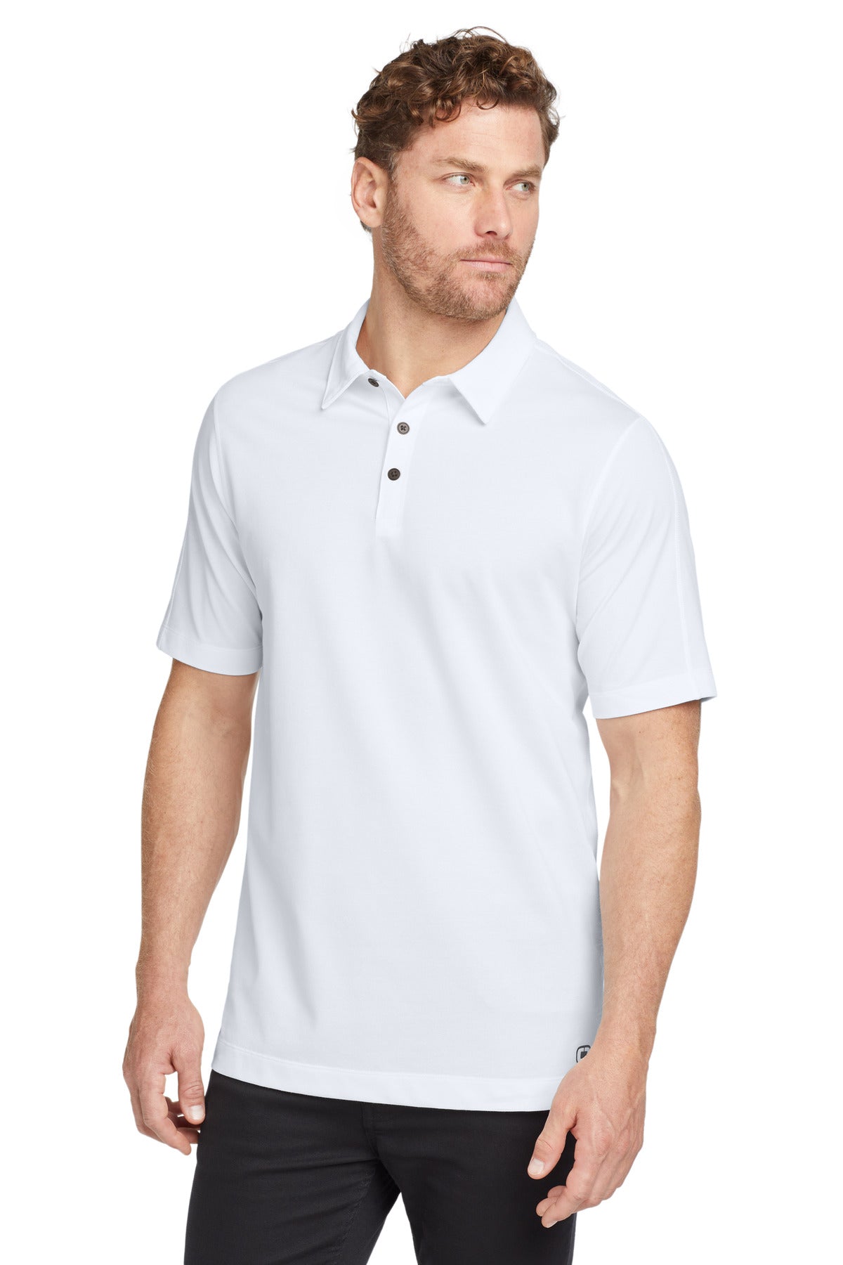 Custom White Onyx Polo OG126, personalized by SanCanDo Swag in Argyle, TX