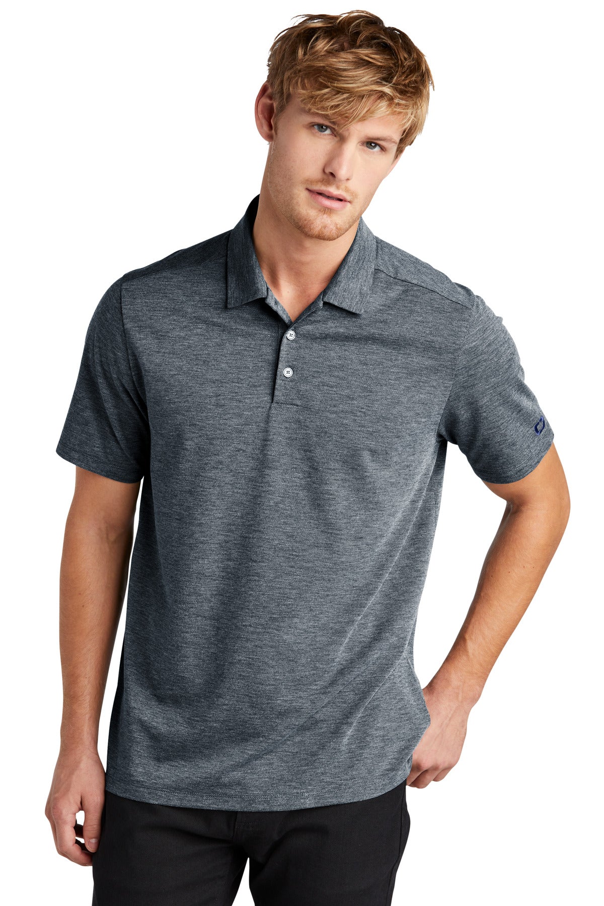 Custom River Blue Navy Evolution Polo OG147, personalized by SanCanDo Swag in Argyle, TX