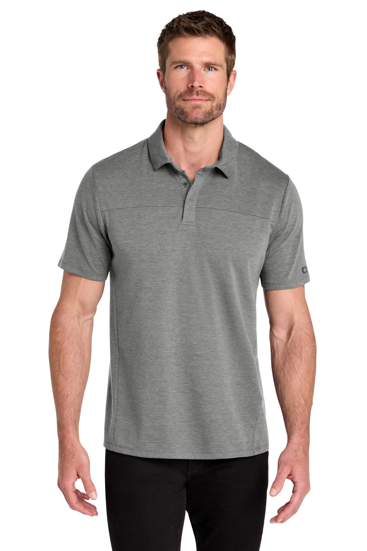 Custom Gear Grey Command Polo OG150, personalized by SanCanDo Swag in Argyle, TX