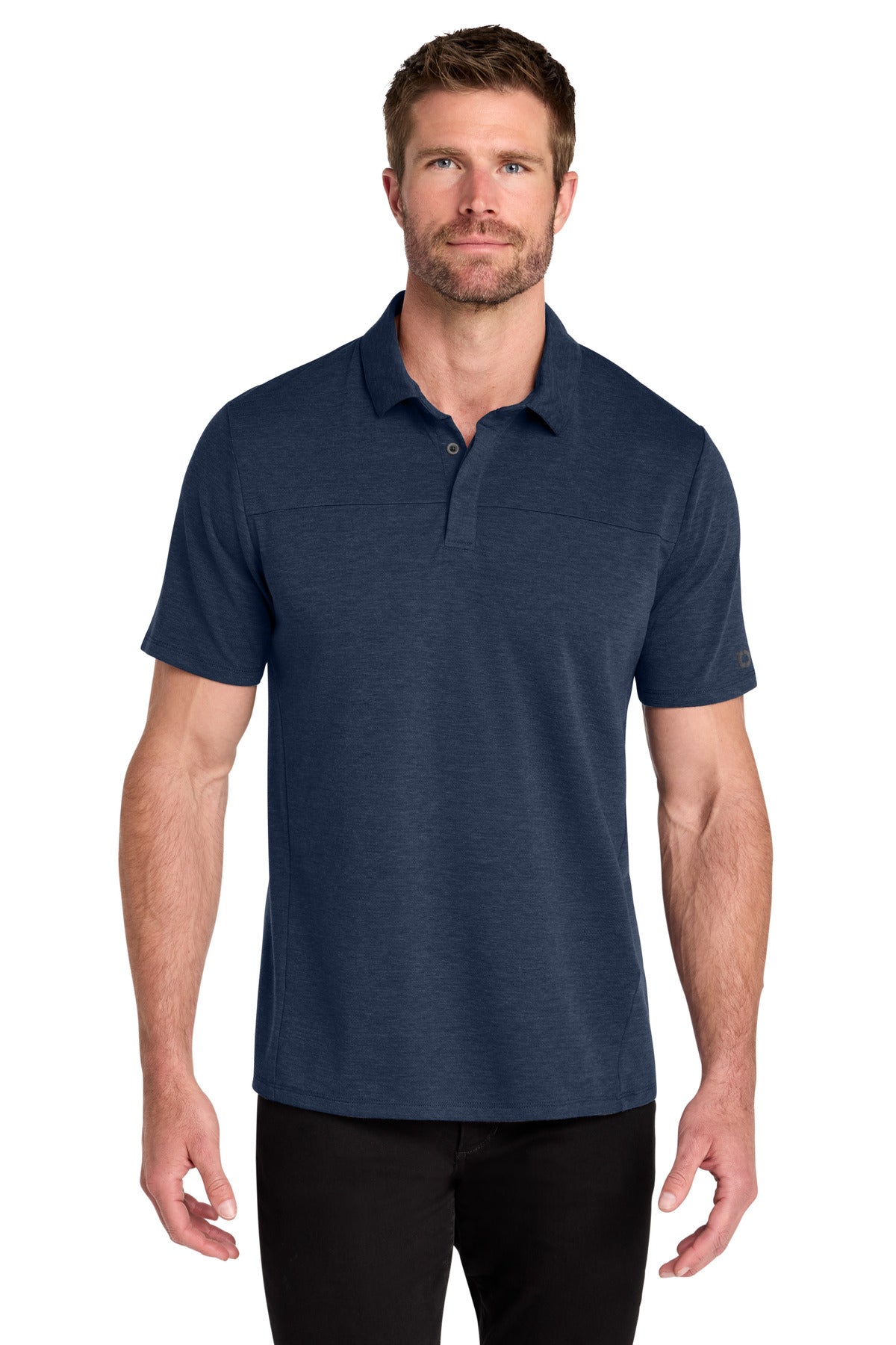 Custom River Blue Navy Command Polo OG150, personalized by SanCanDo Swag in Argyle, TX