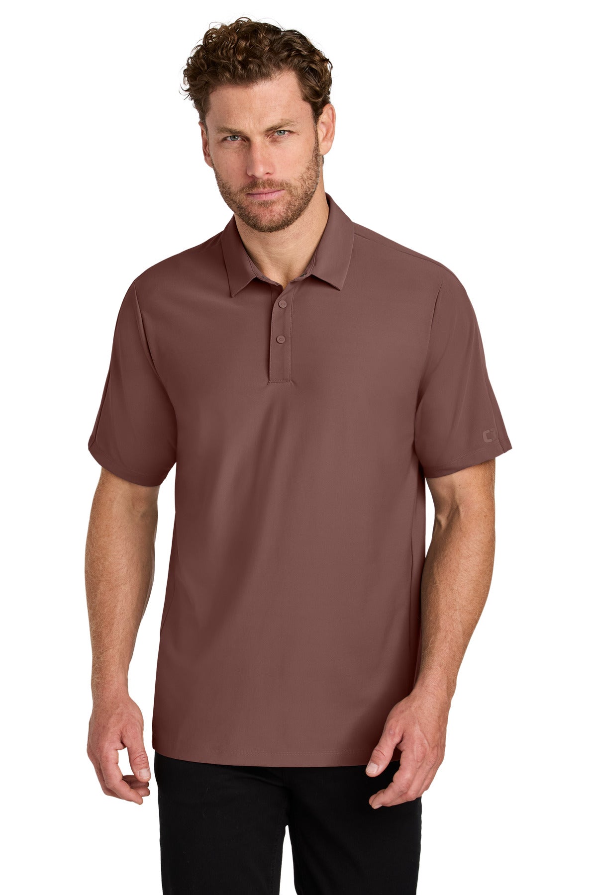 Custom Deep Rose Envision Polo OG154, personalized by SanCanDo Swag in Argyle, TX
