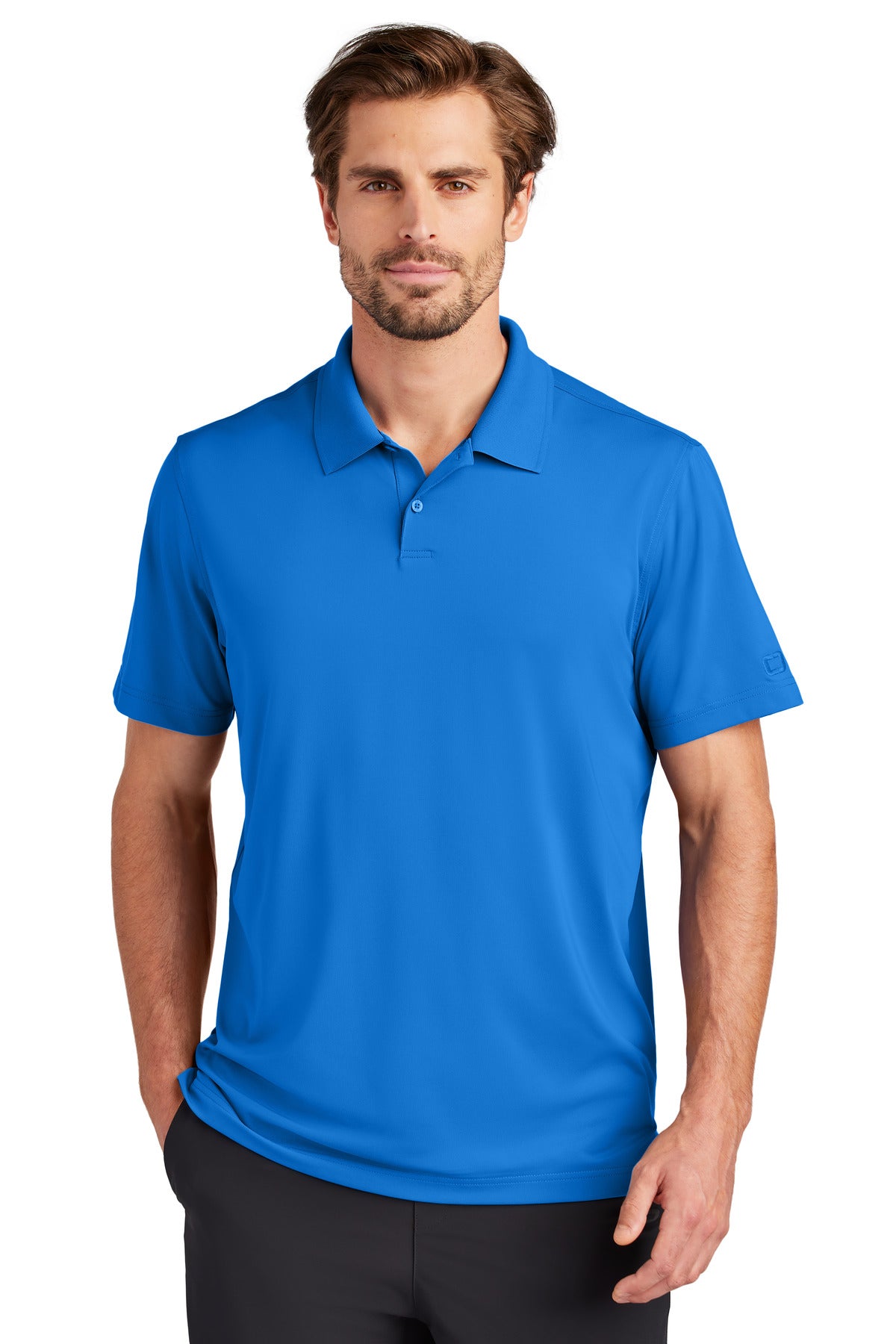 Custom Cobalt Blue Regain Polo OG170, personalized by SanCanDo Swag in Argyle, TX