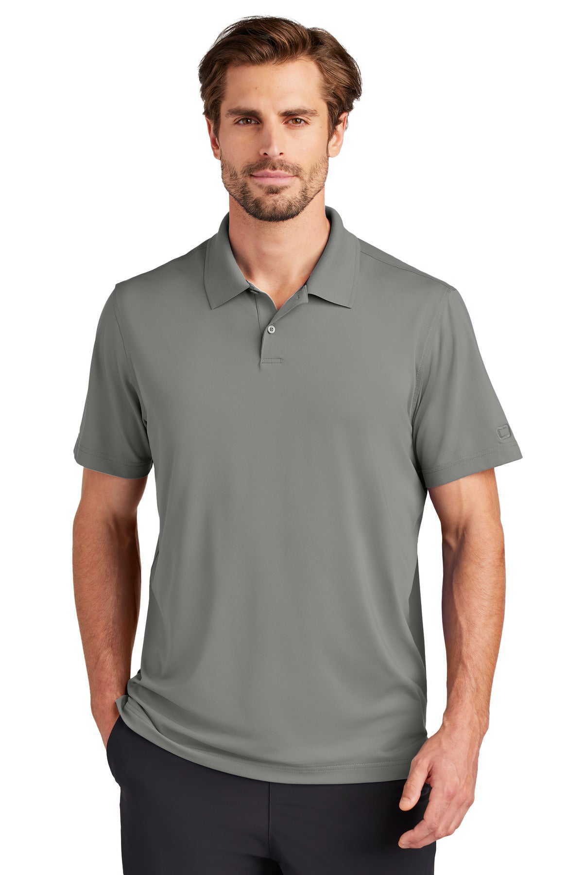 Custom Petrol Grey Regain Polo OG170, personalized by SanCanDo Swag in Argyle, TX