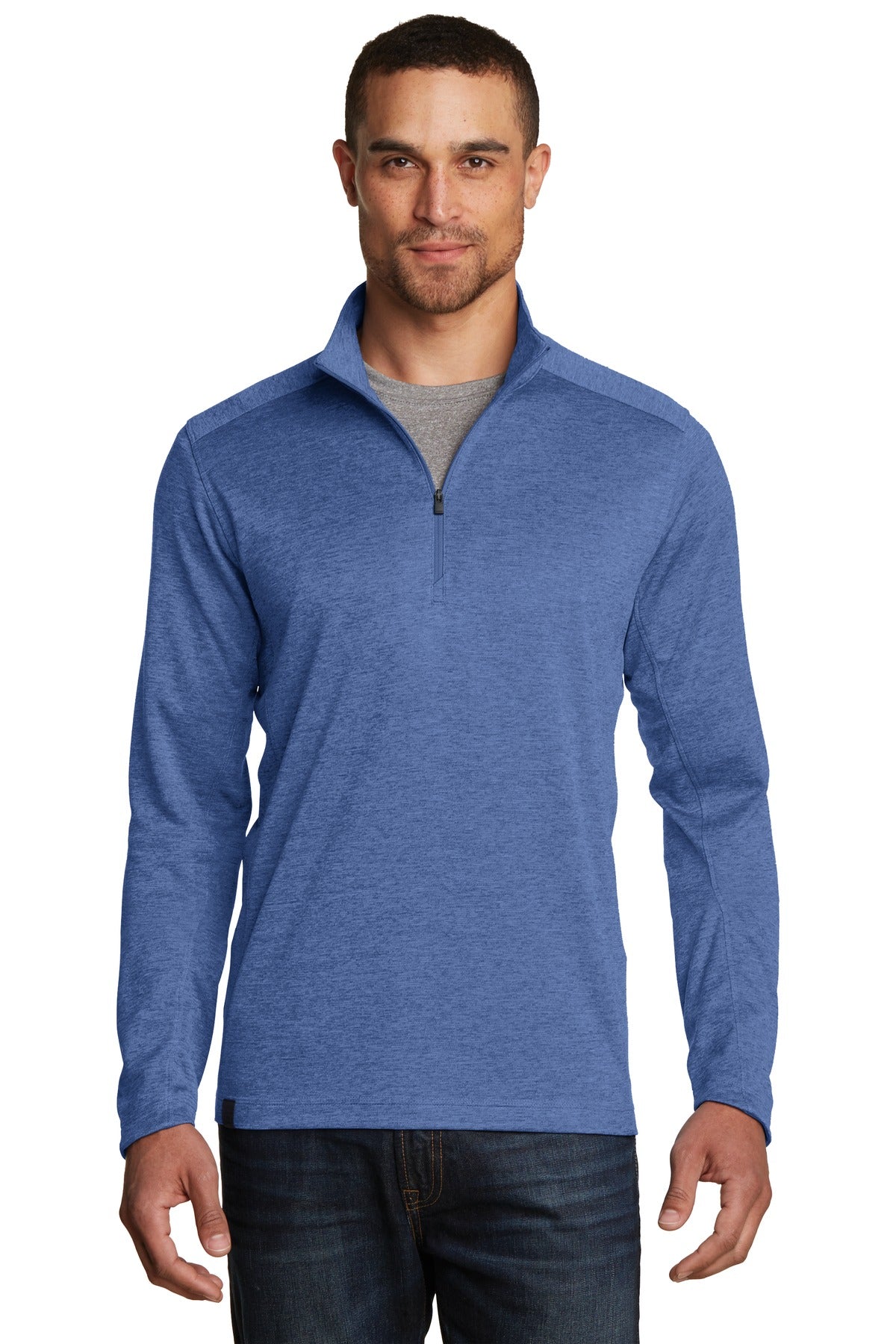 Custom Optic Blue Pixel 1/4-Zip OG202, personalized by SanCanDo Swag in Argyle, TX