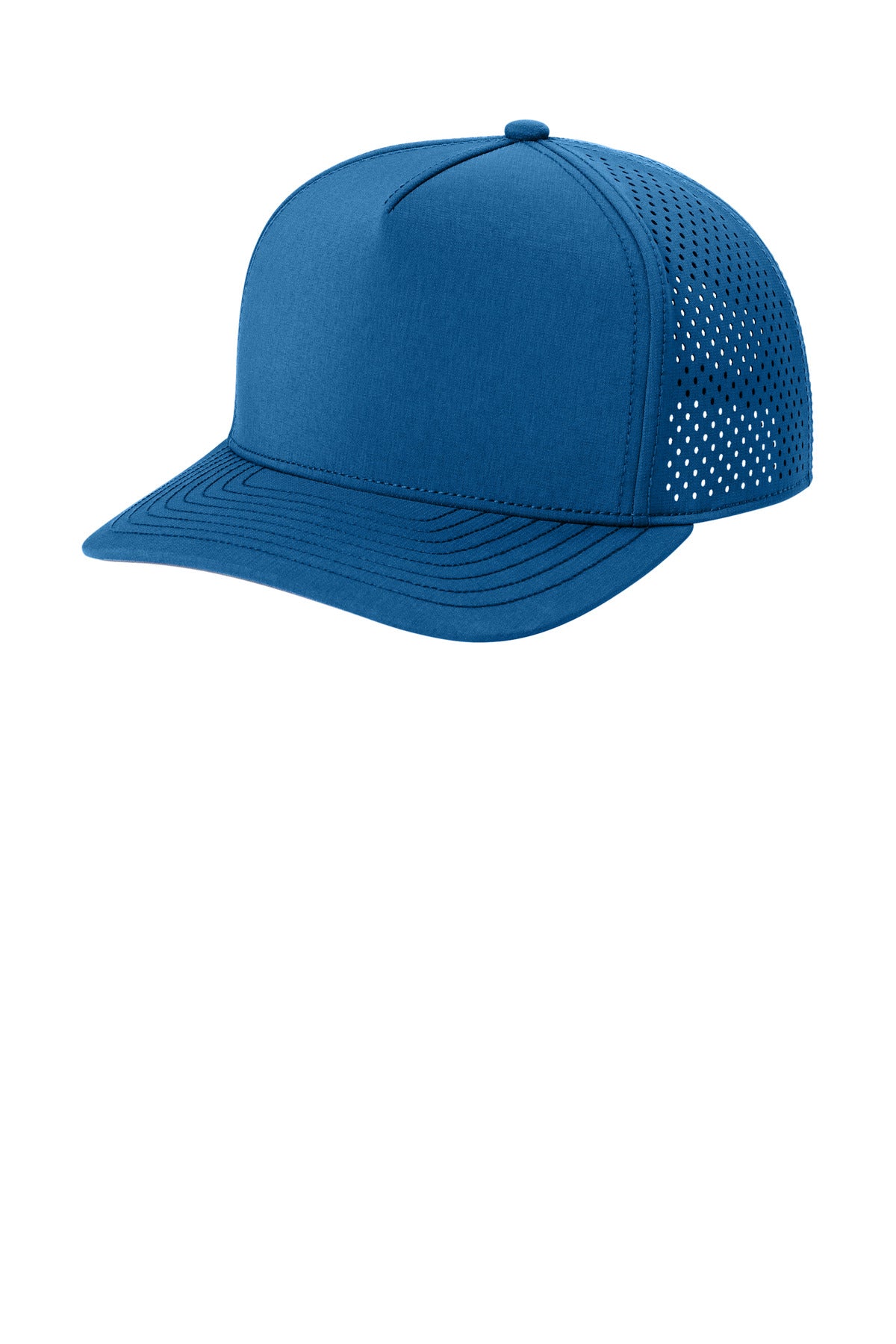 Custom Cobalt Blue 5-Panel Performance Cap OG606, personalized by SanCanDo Swag in Argyle, TX