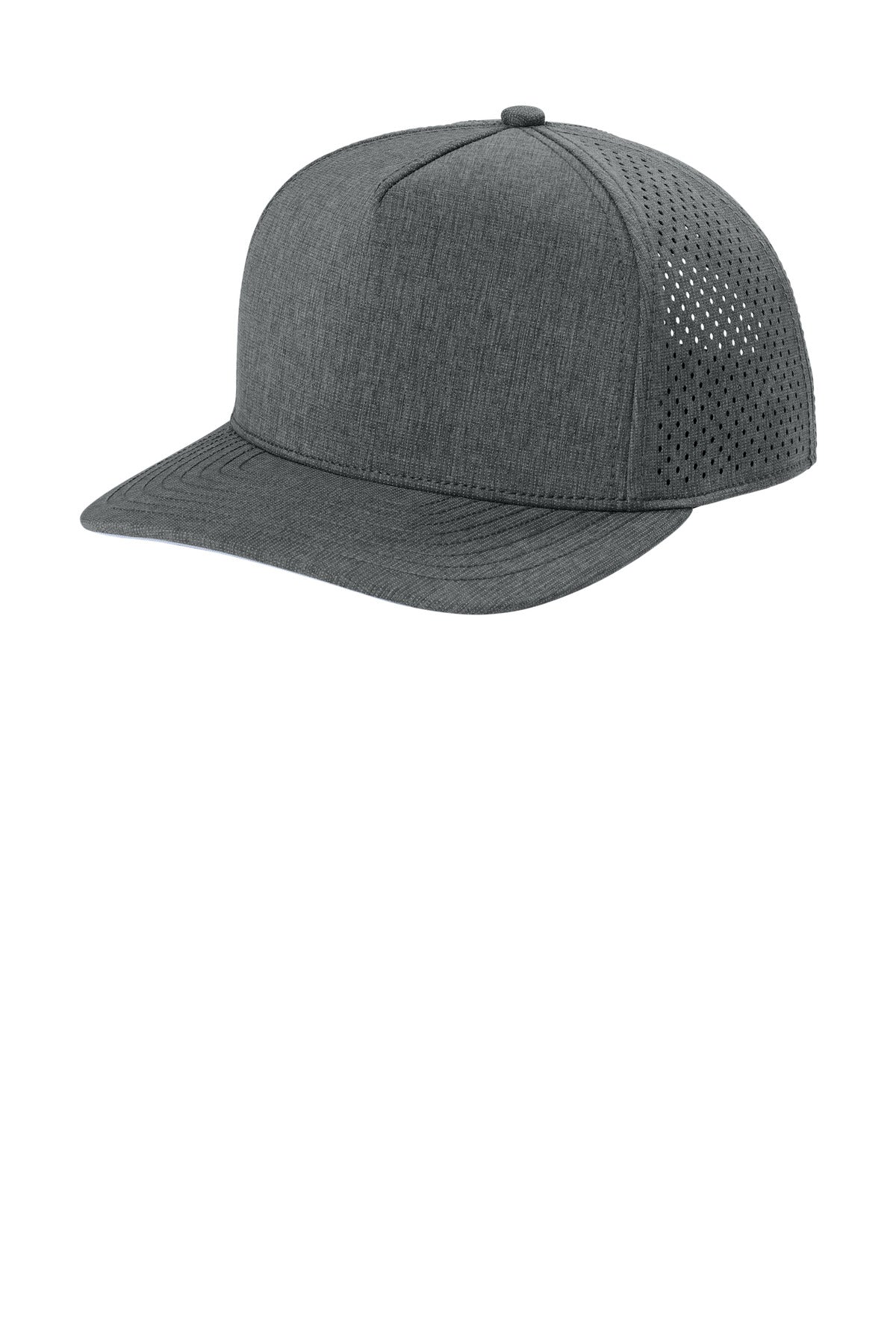 Custom Heather Gear Grey 5-Panel Performance Cap OG606, personalized by SanCanDo Swag in Argyle, TX