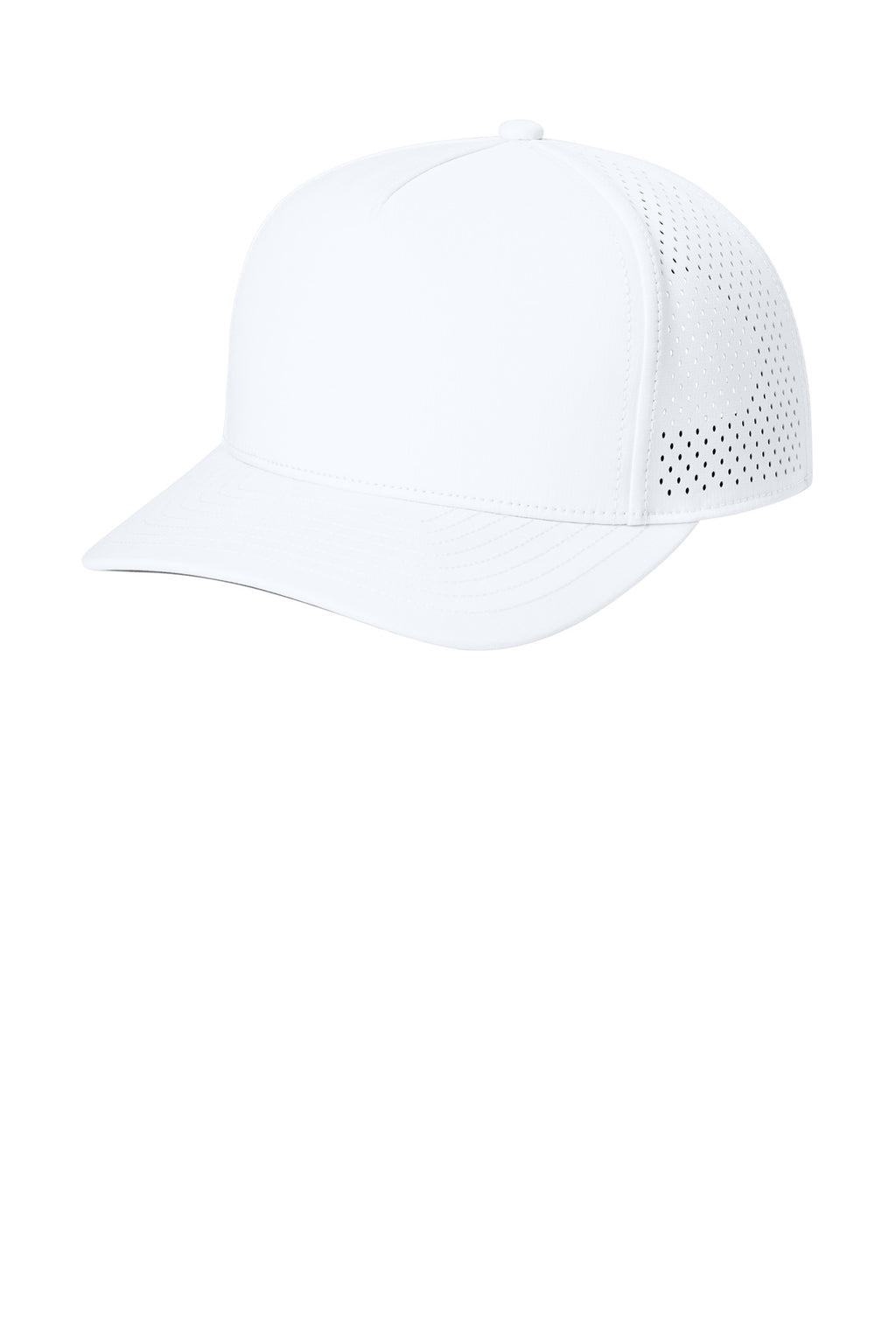 Custom White 5-Panel Performance Cap OG606, personalized by SanCanDo Swag in Argyle, TX