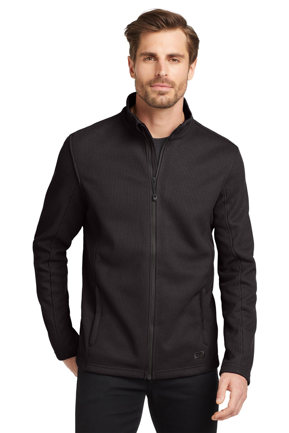 Custom Blacktop Grit Fleece Jacket OG727, personalized by SanCanDo Swag in Argyle, TX