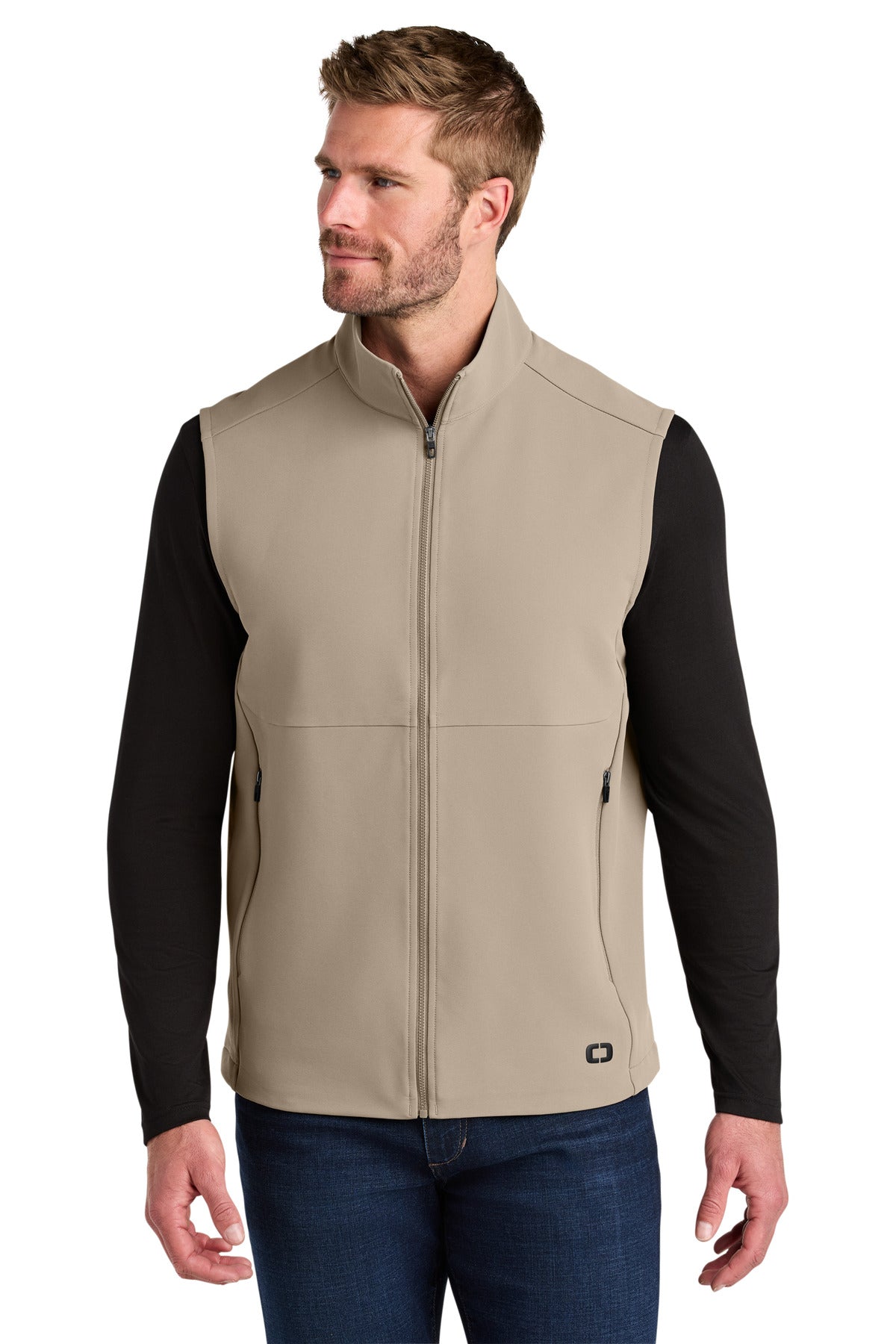 Custom Sahara Kinetic Soft Shell Vest OG741, personalized by SanCanDo Swag in Argyle, TX