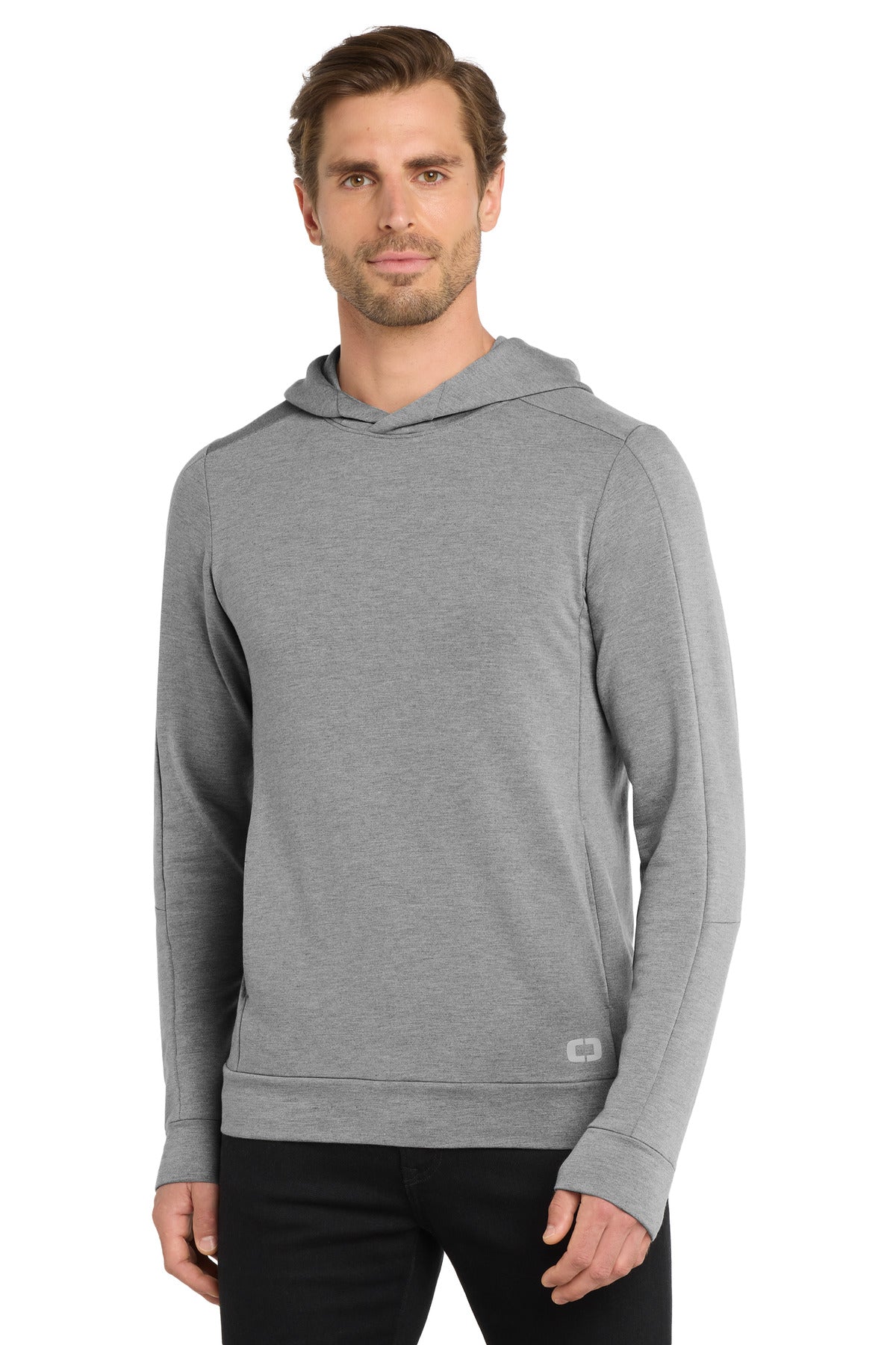 Custom Petrol Grey Heather Luuma Hoodie OG814, personalized by SanCanDo Swag in Argyle, TX