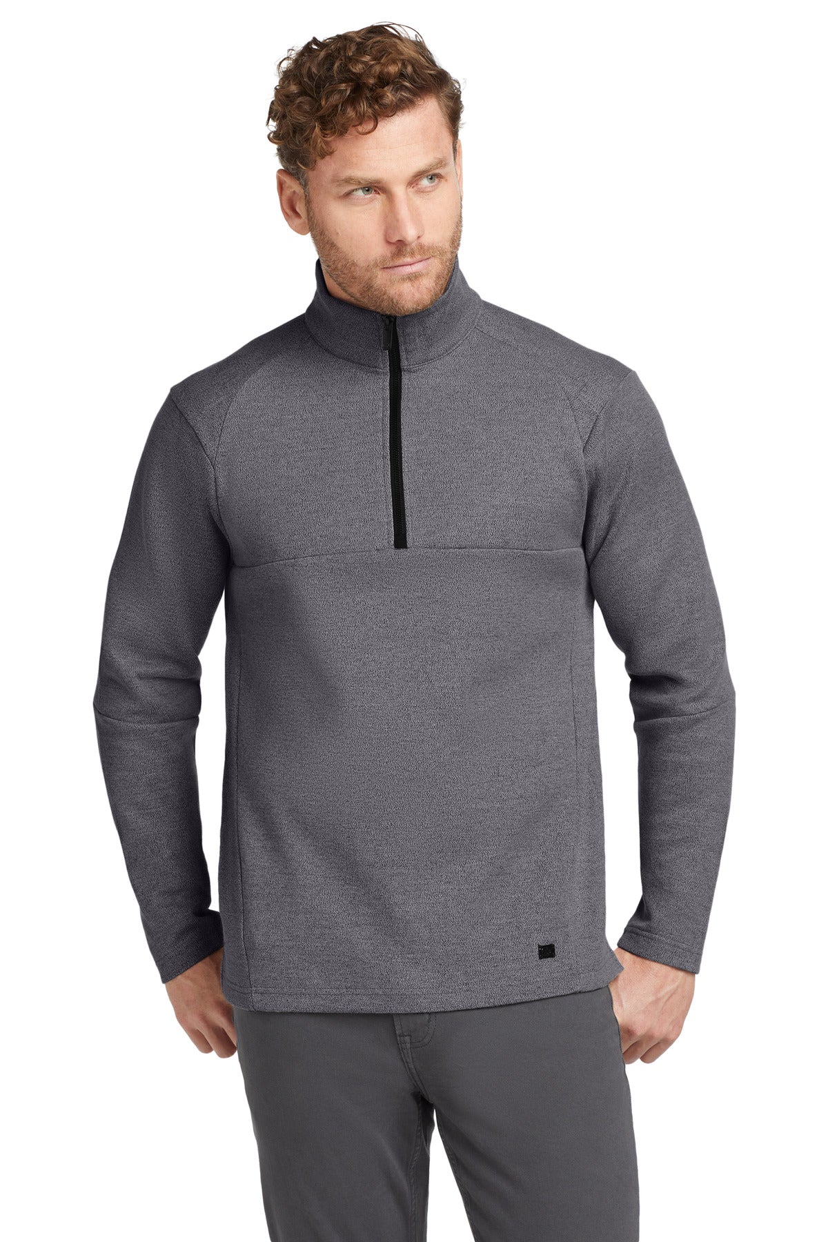 Custom Blacktop Heather Transition 1/4-Zip OG821, personalized by SanCanDo Swag in Argyle, TX
