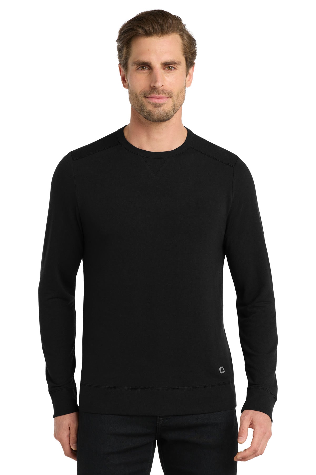Custom Blacktop Luuma Flex Long Sleeve Crew OG825, personalized by SanCanDo Swag in Argyle, TX