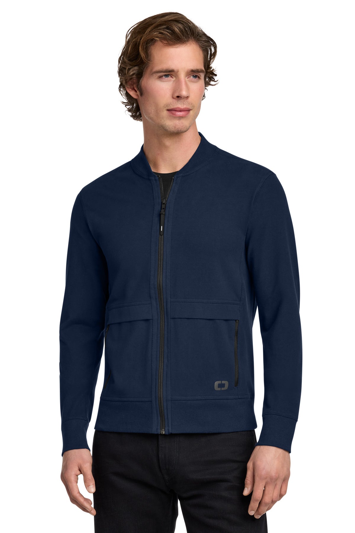 Custom River Blue Navy Outstretch Full-Zip OG830, personalized by SanCanDo Swag in Argyle, TX